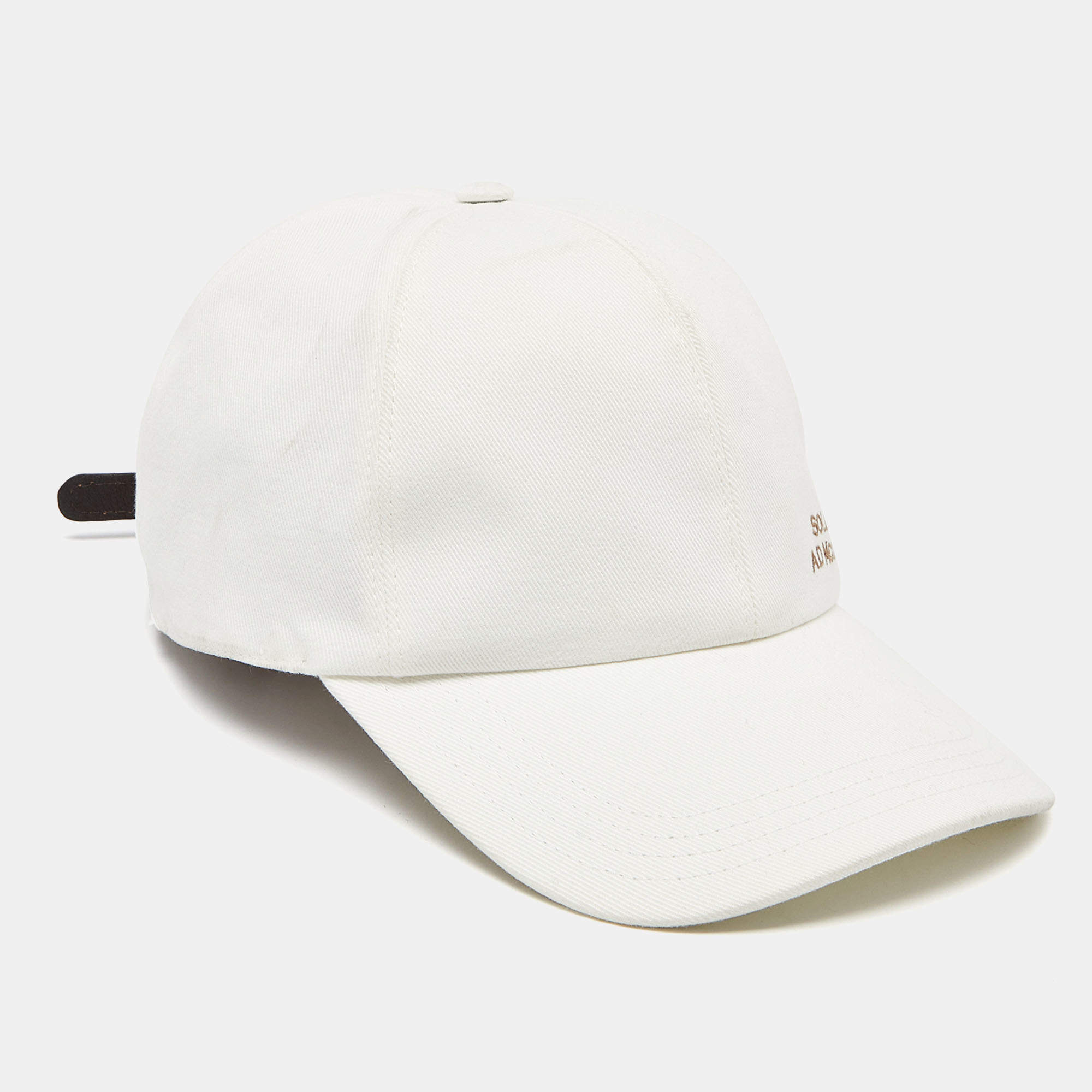 Brunello Cucinelli White Cotton Cap L Brunello Cucinelli | The Luxury ...