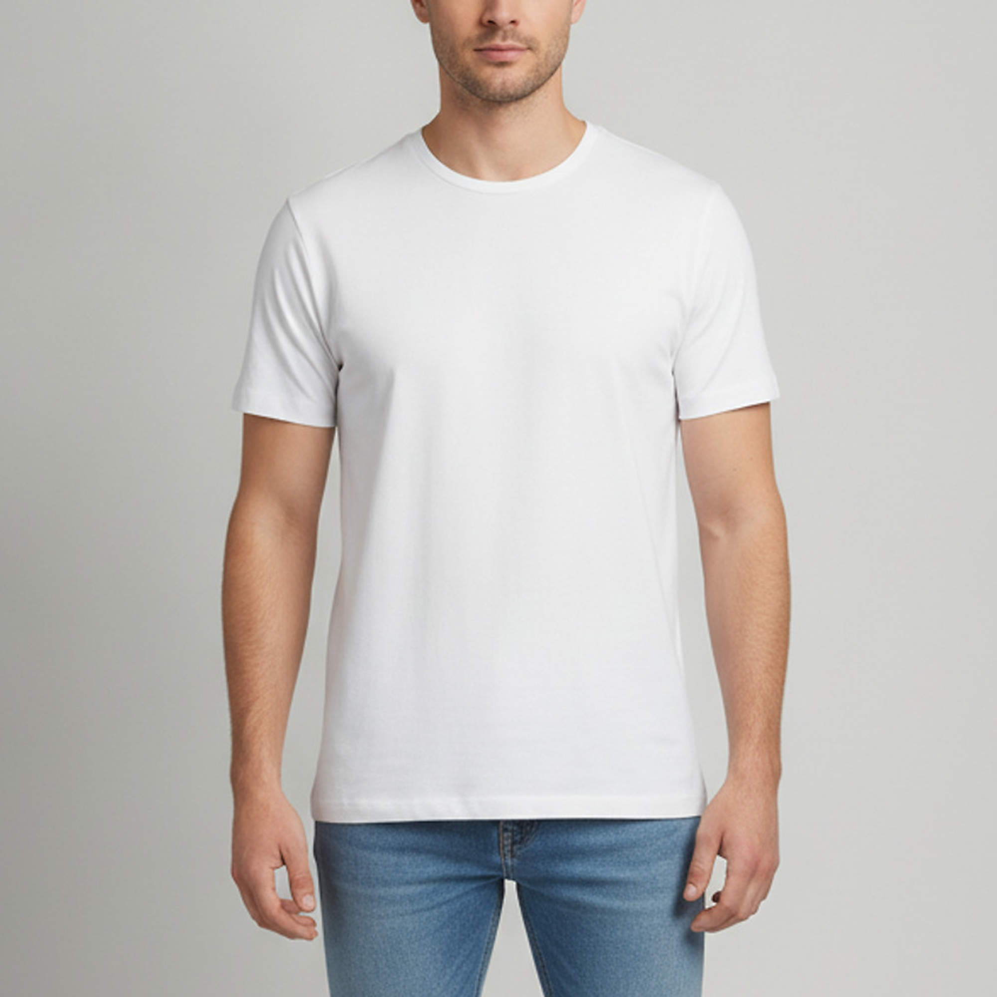 مملوكة مسبقًا Brunello Cucinelli White Rib Knit Crewneck T-Shirt L