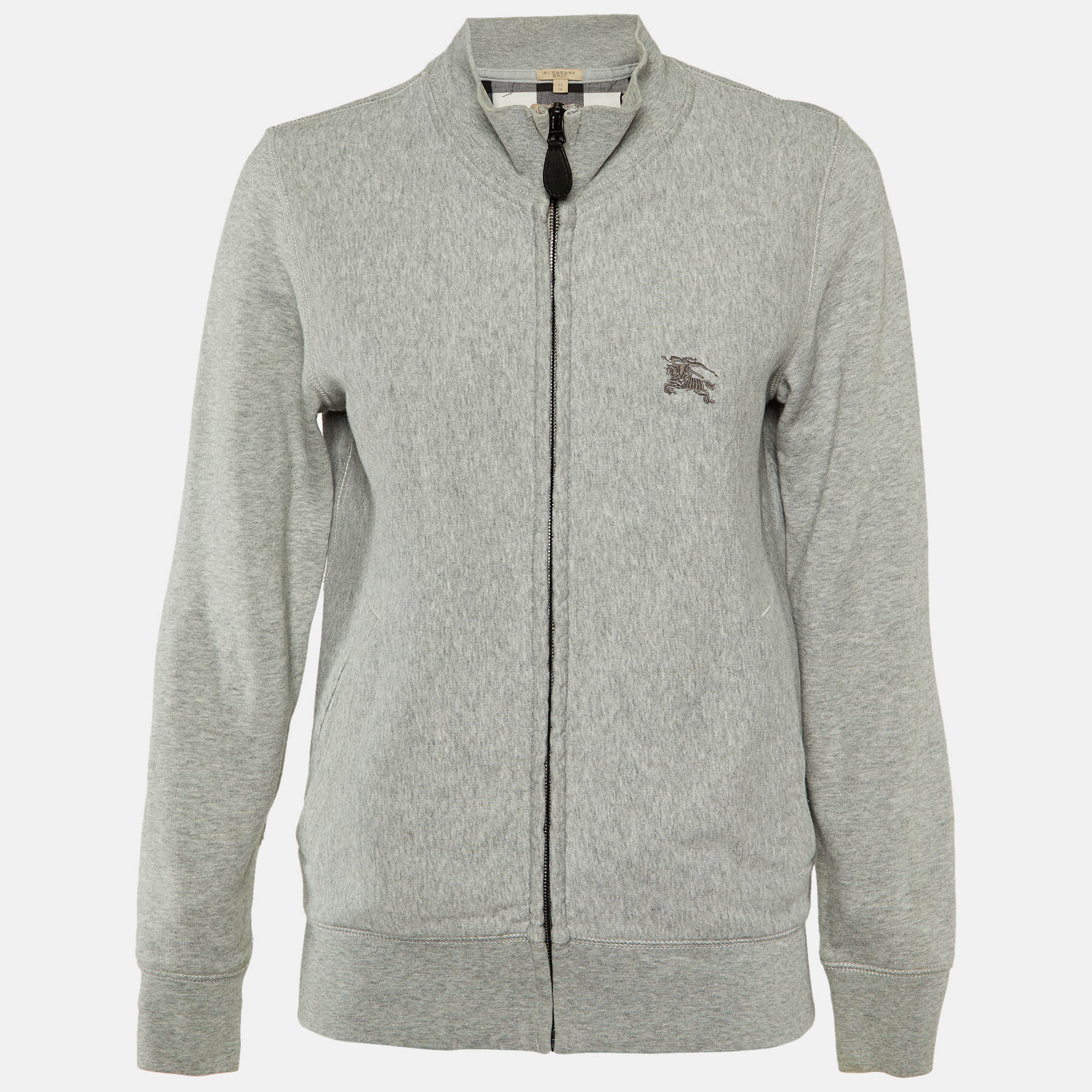 Burberry Brit Grey Cotton Zip-Up Jacket XS