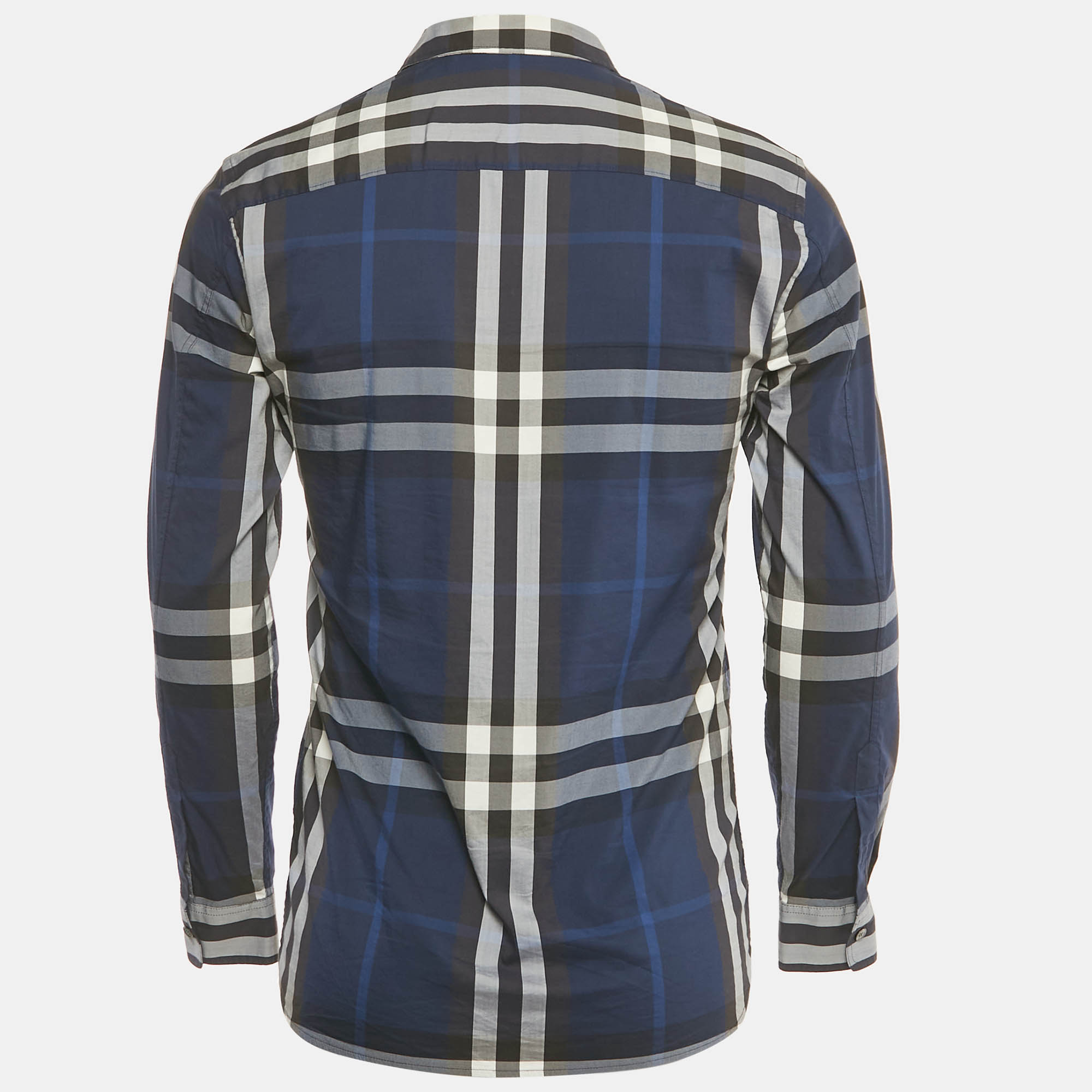 Burberry Brit Red Checked Cotton Button Front Shirt M Burberry