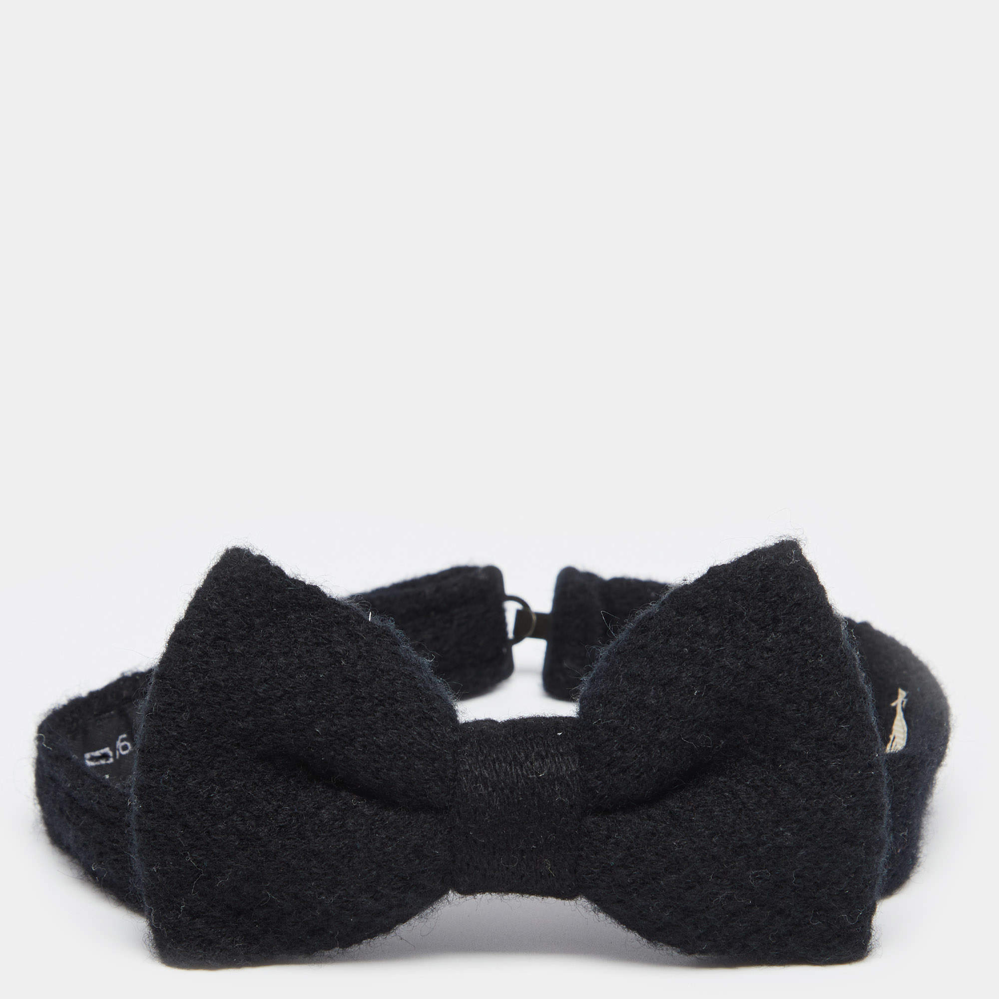 Pre Owned Burberry London Black Cashmere Bow Tie
