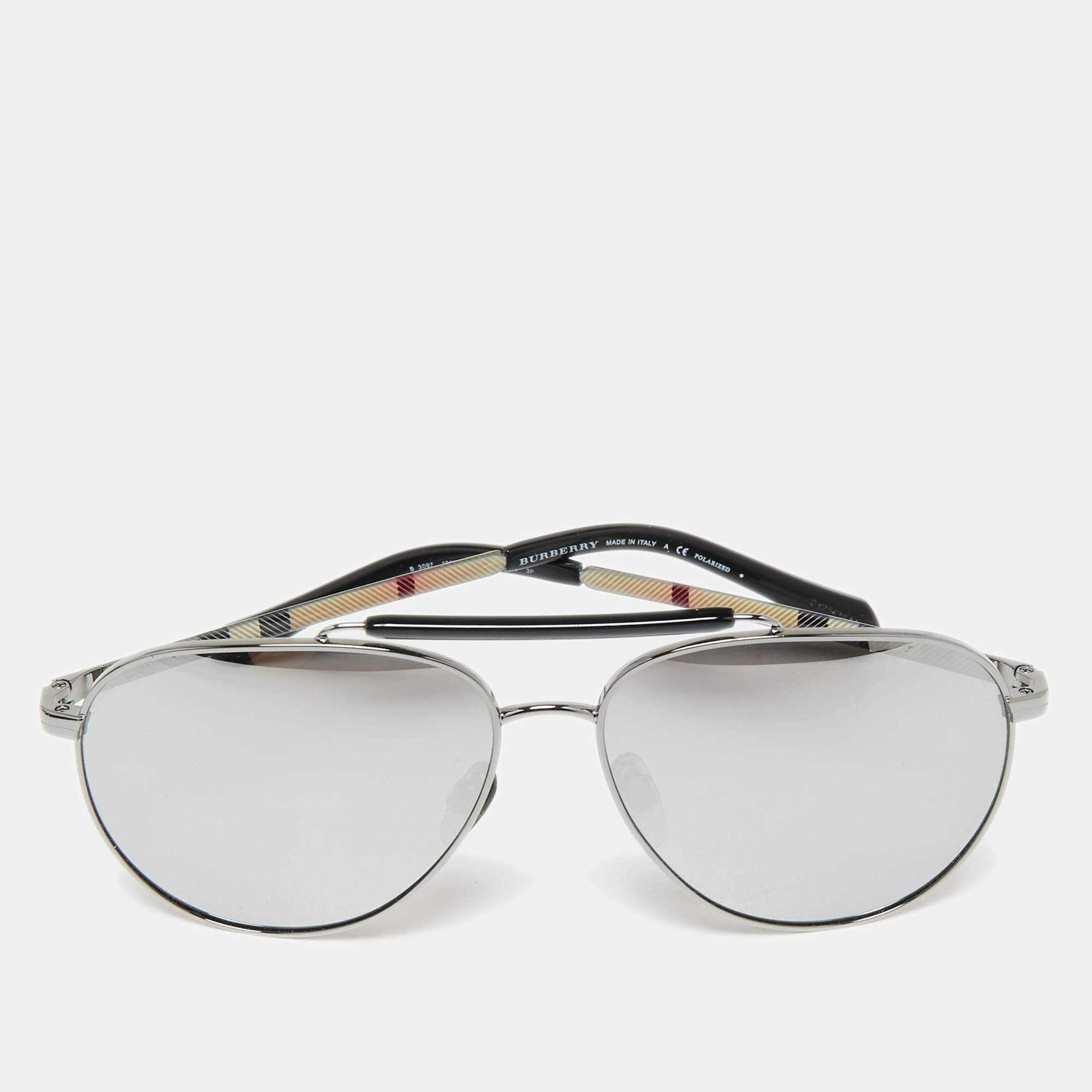 Burberry polarized aviator top sunglasses