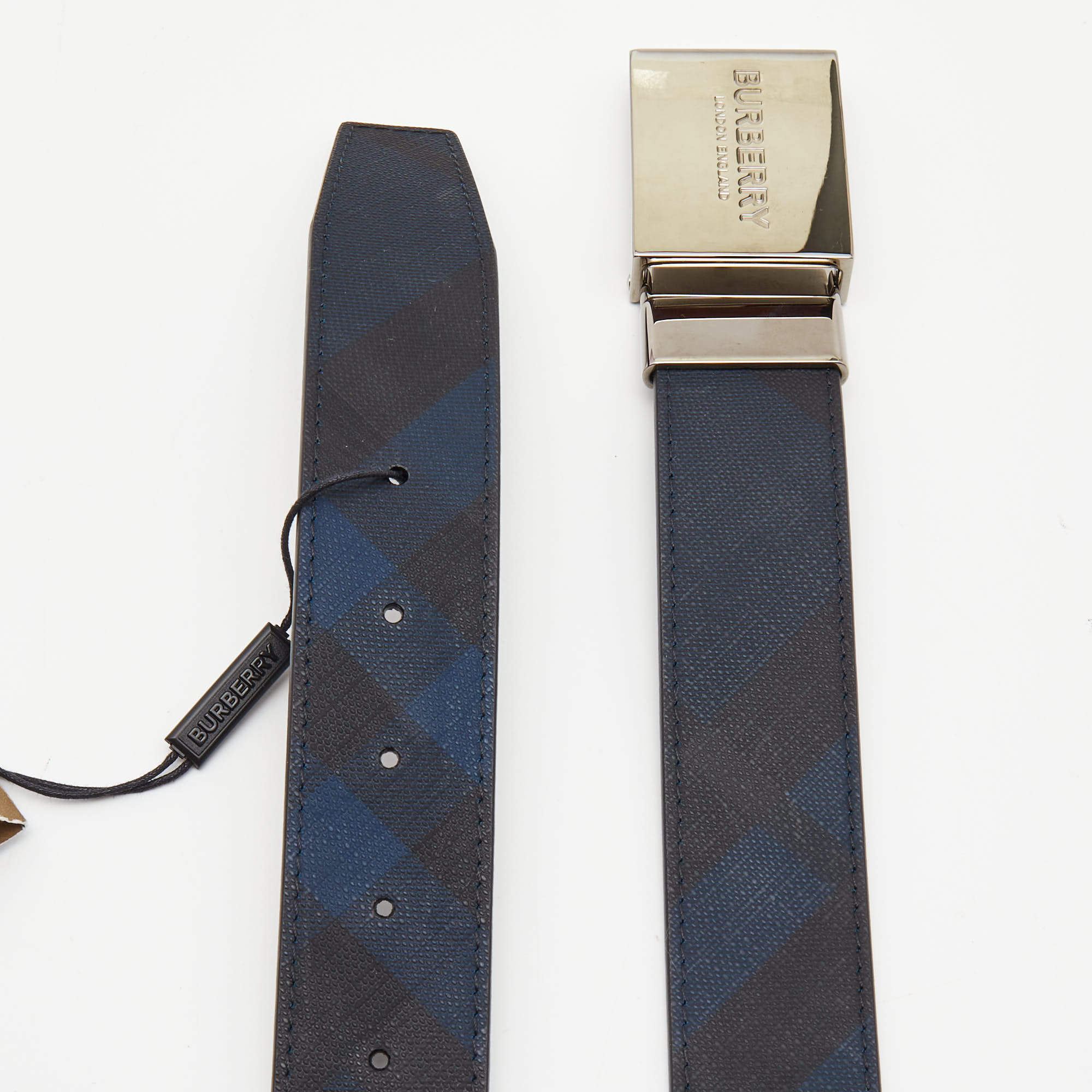 Cloth belt Burberry Black size 85 cm in Cloth - 33356000