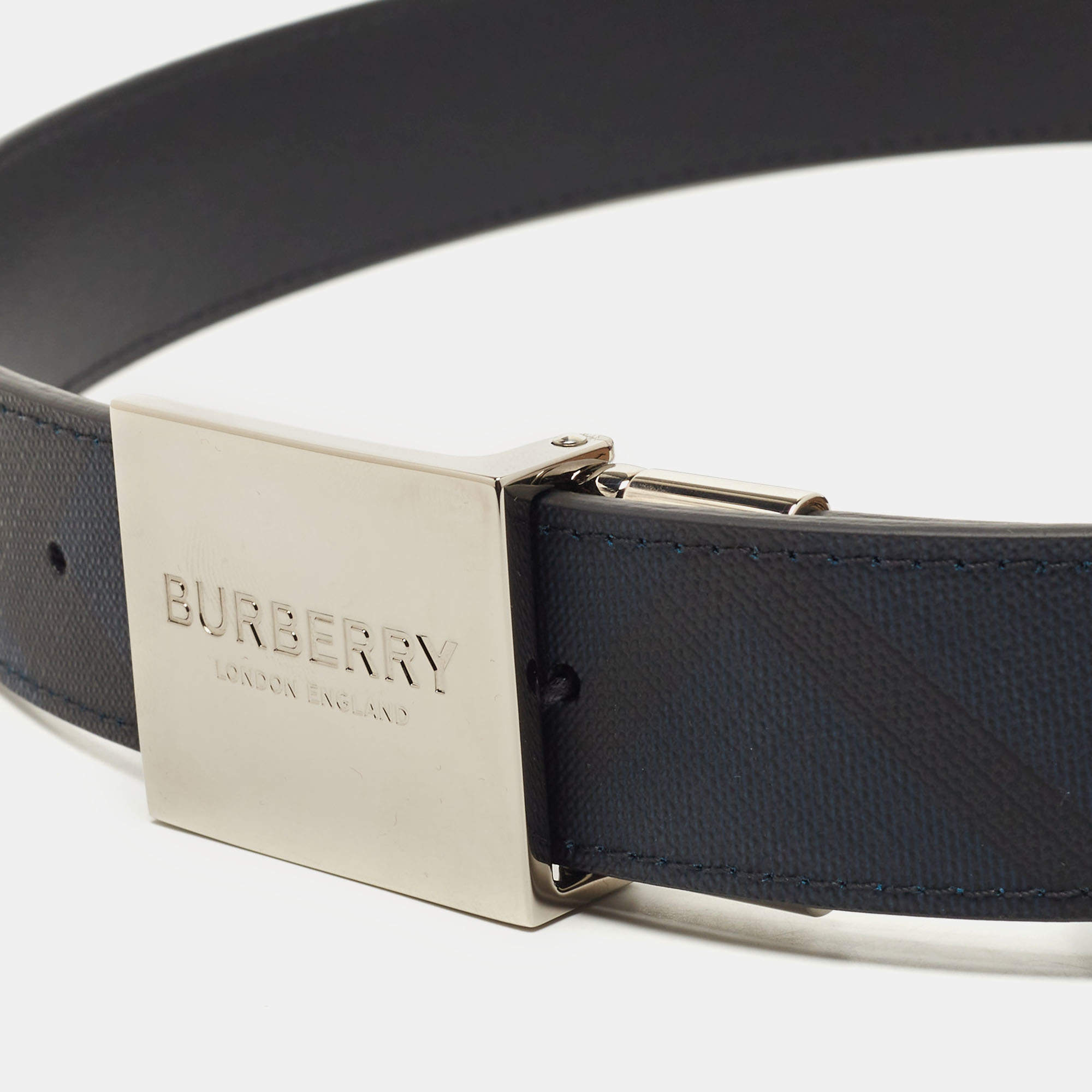 Men's Check Plaque Belt - Burberry Series Ep. 1 