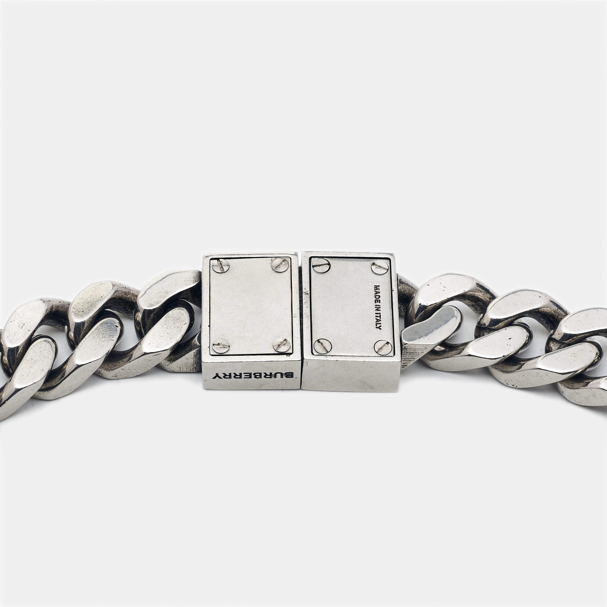 Burberry Olympia Silver Tone Chain Necklace