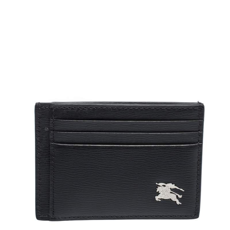 Wallets & purses Burberry - Black grained leather cardholder - 8006334