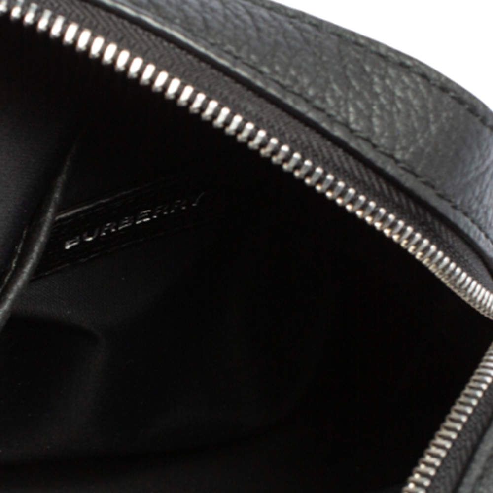 NWT €920 Burberry Men's Thornton Leather Crossbody Bag black