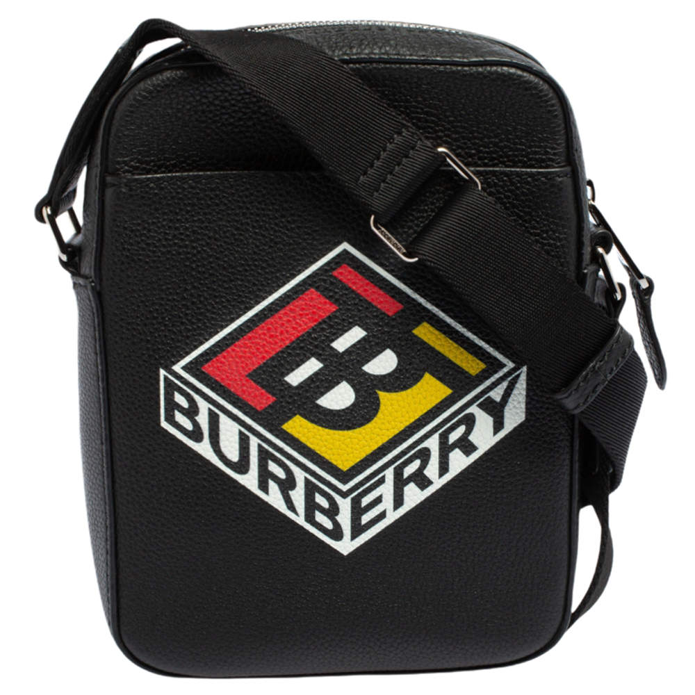 Burberry Black Leather Thornton Crossbody Bag