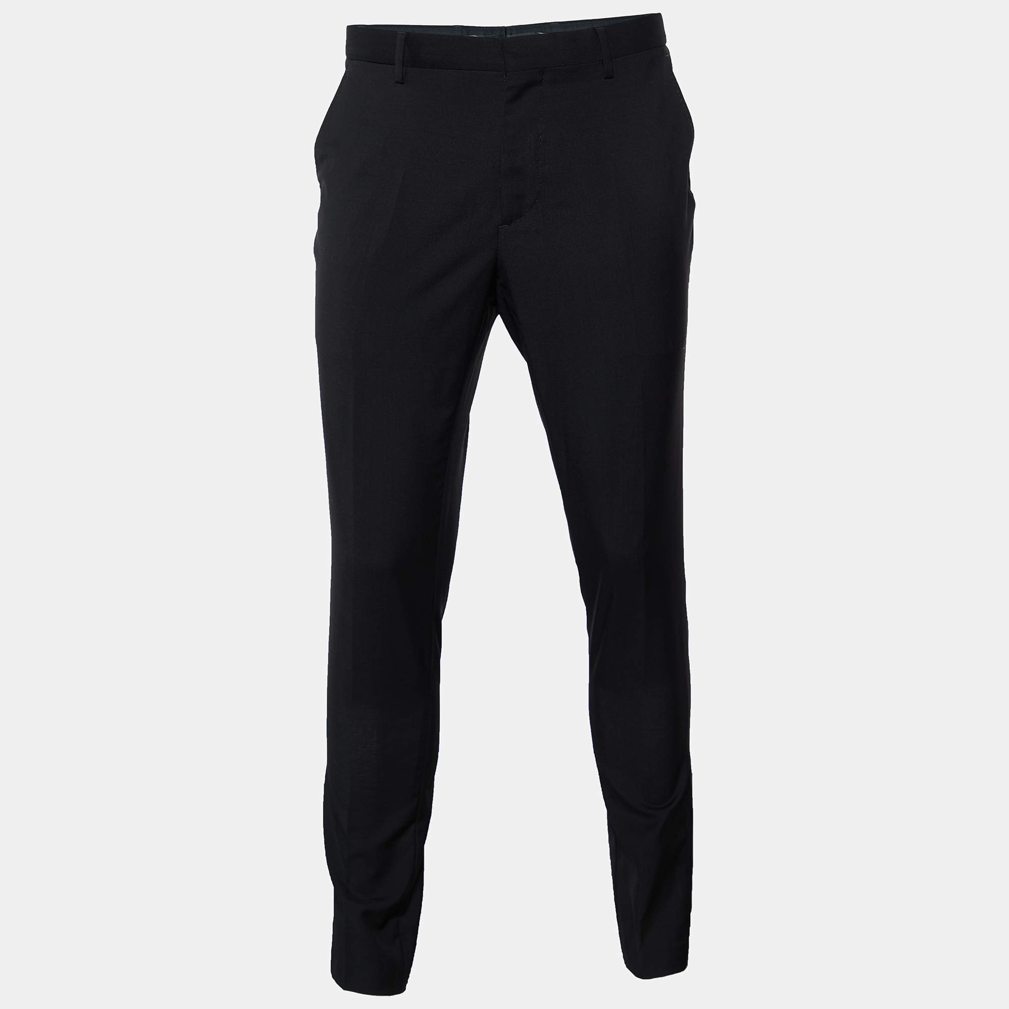 Burberry Black Wool Trousers XL