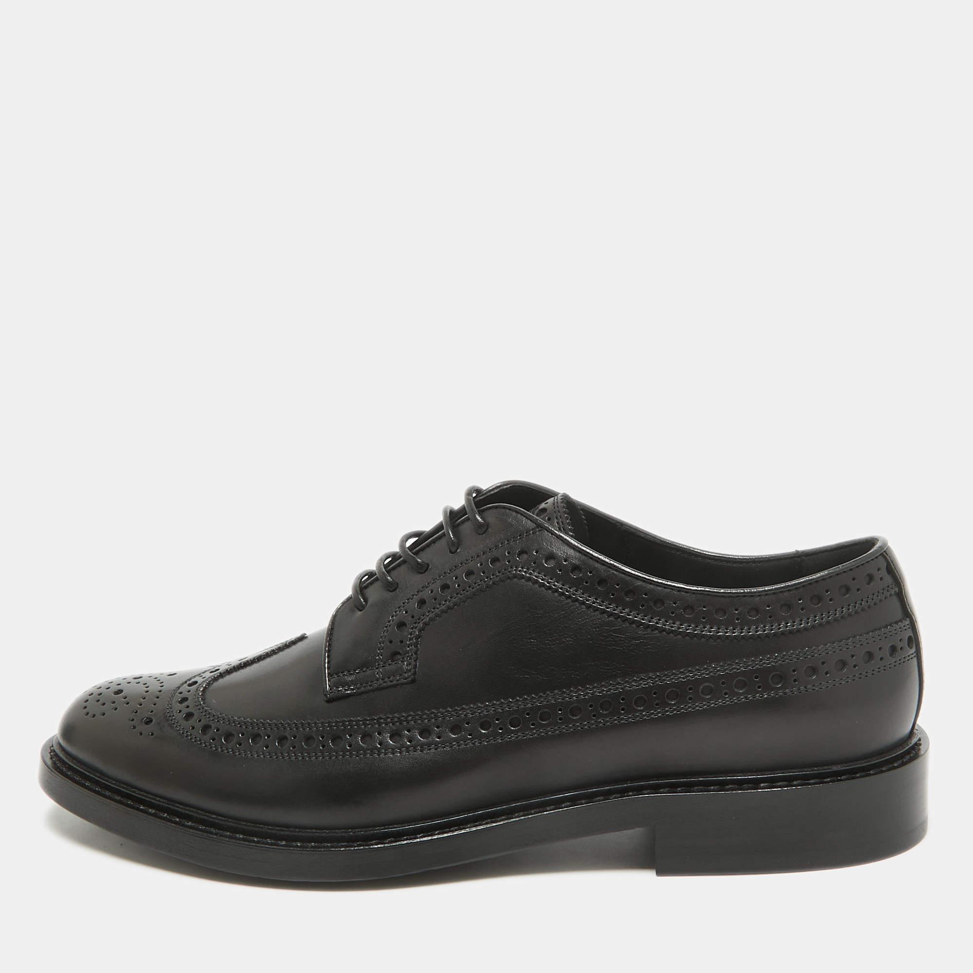 Burberry Black Leather Brogues Derby Size 42