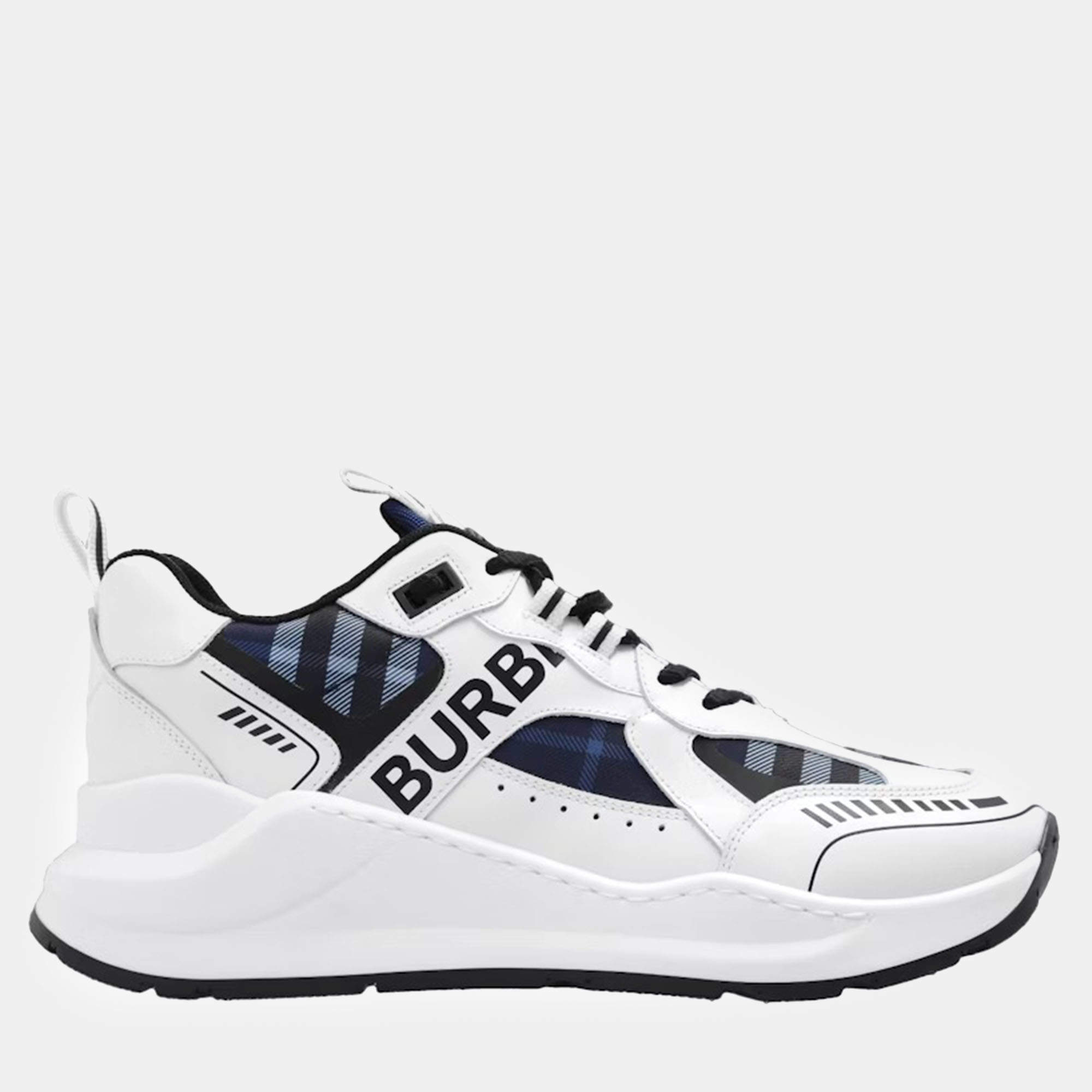 Burberry White Navy Sean Sneakers 42