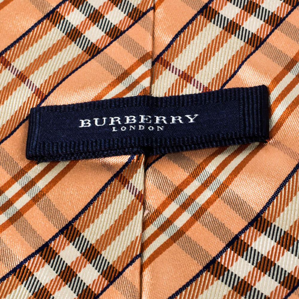 Burberry fashion orange tie