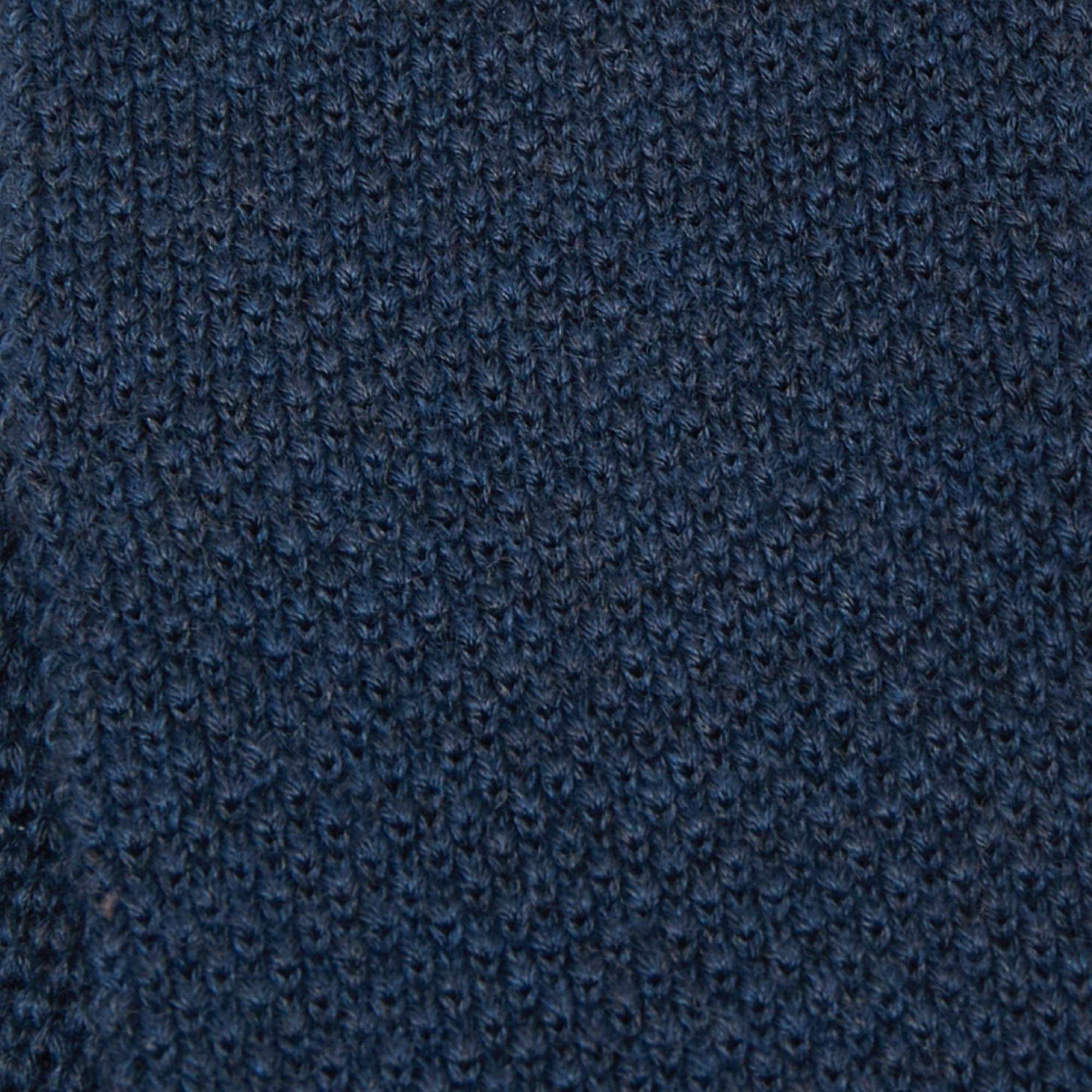 Burberry Navy Blue Wool Knit Straight Tie Burberry | TLC