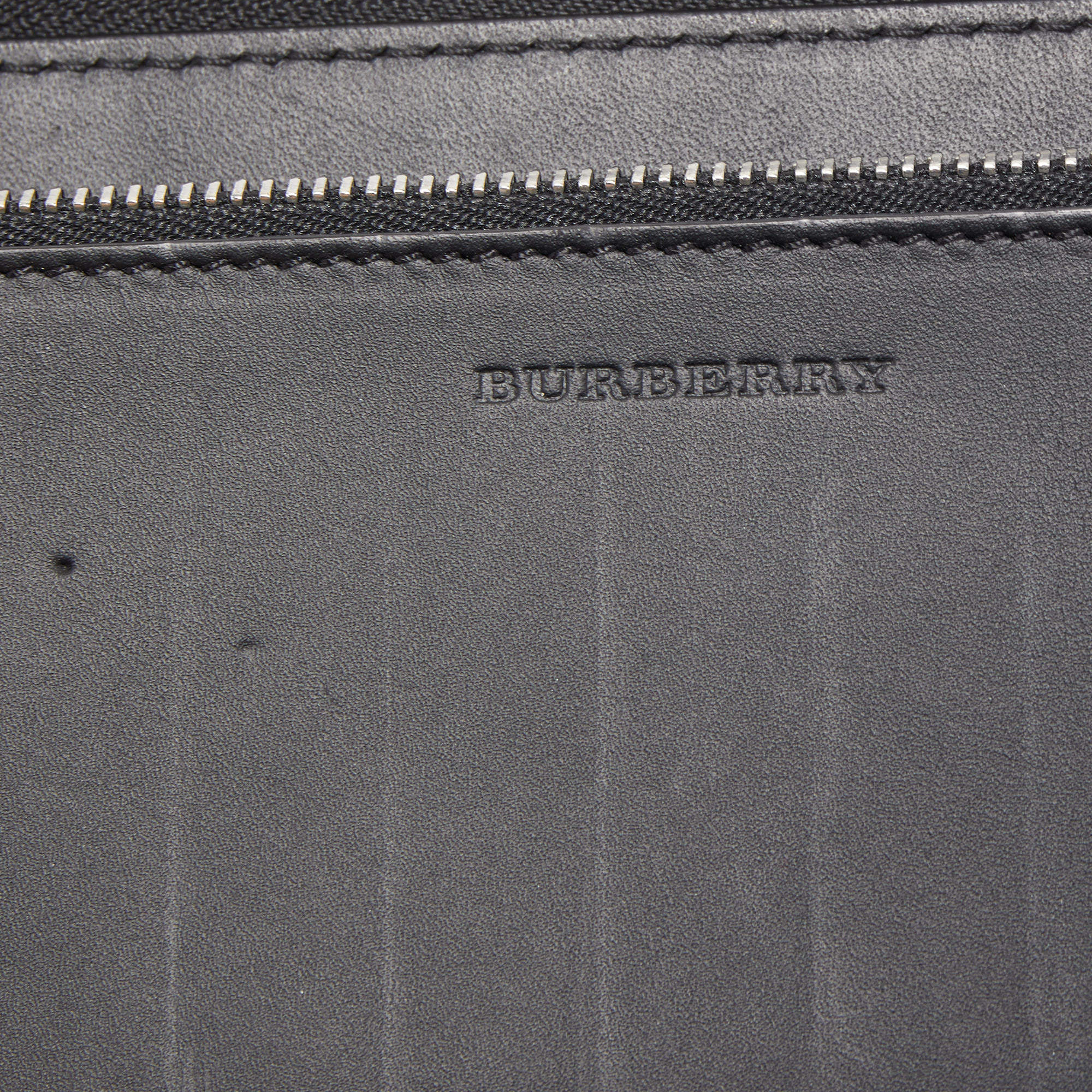 Burberry Black Monogram Zip-Around Wallet – BlackSkinny