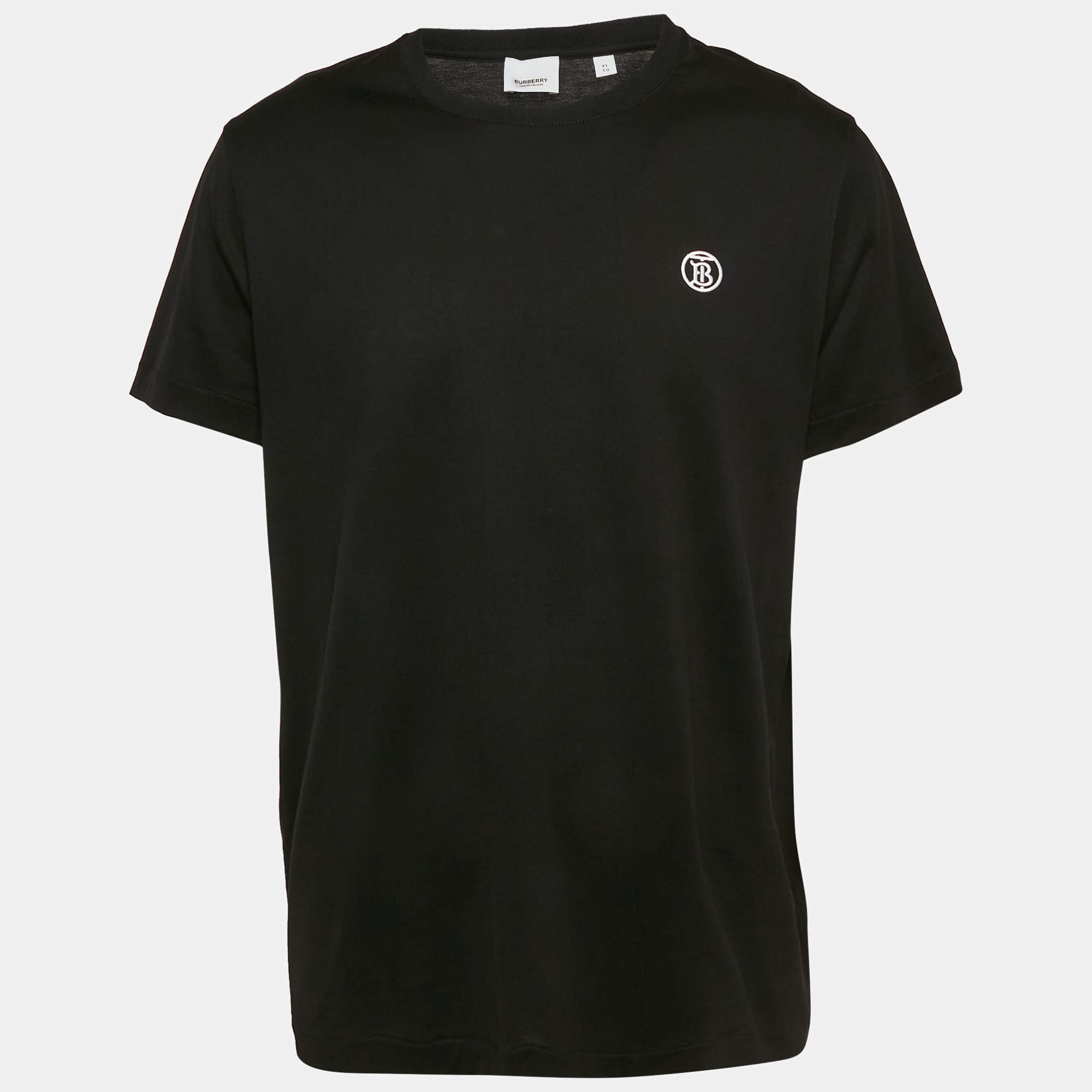 Burberry Black TB Embroidered Jersey T-Shirt XL