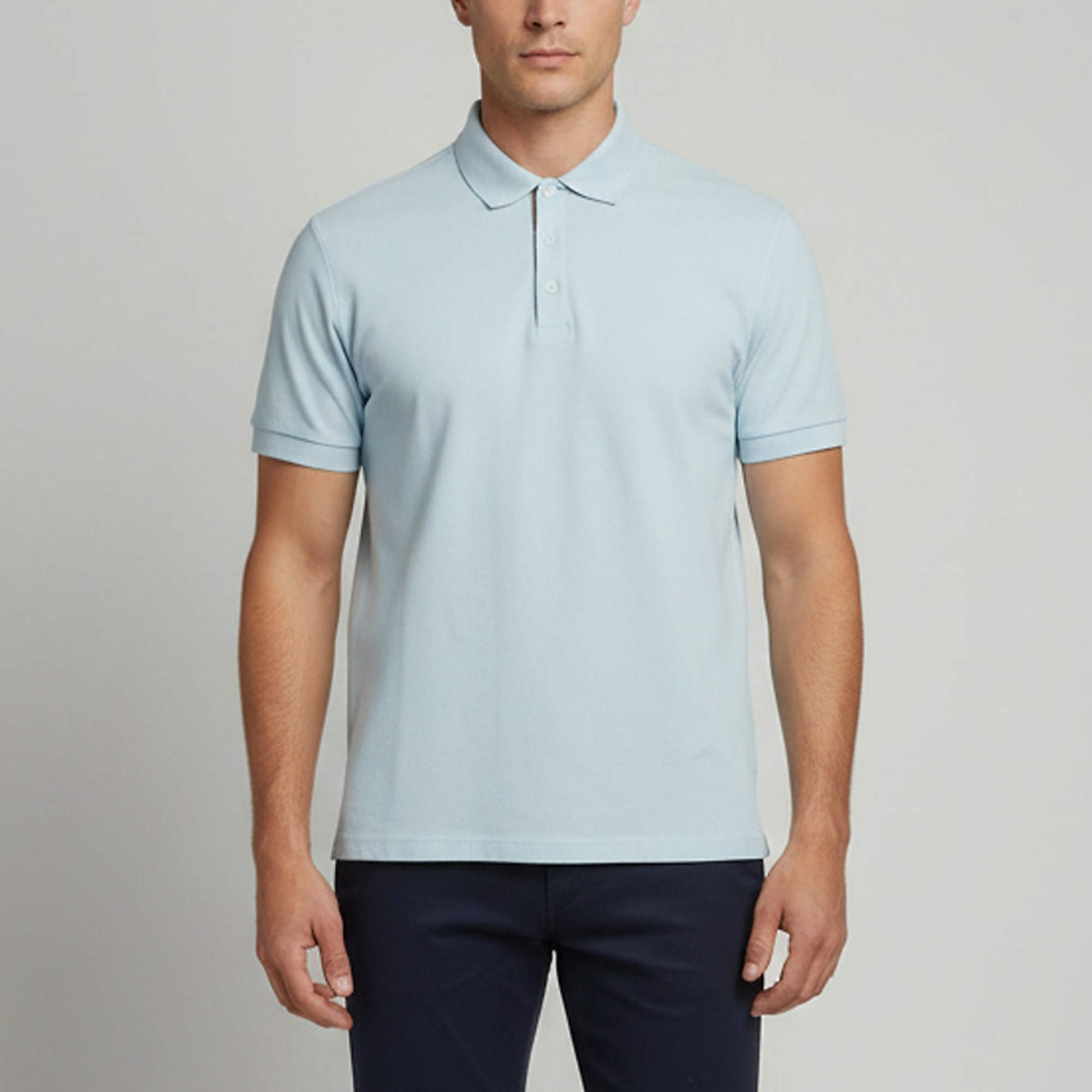 Pre Owned Burberry Blue Textured Cotton Polo T-Shirt XL 