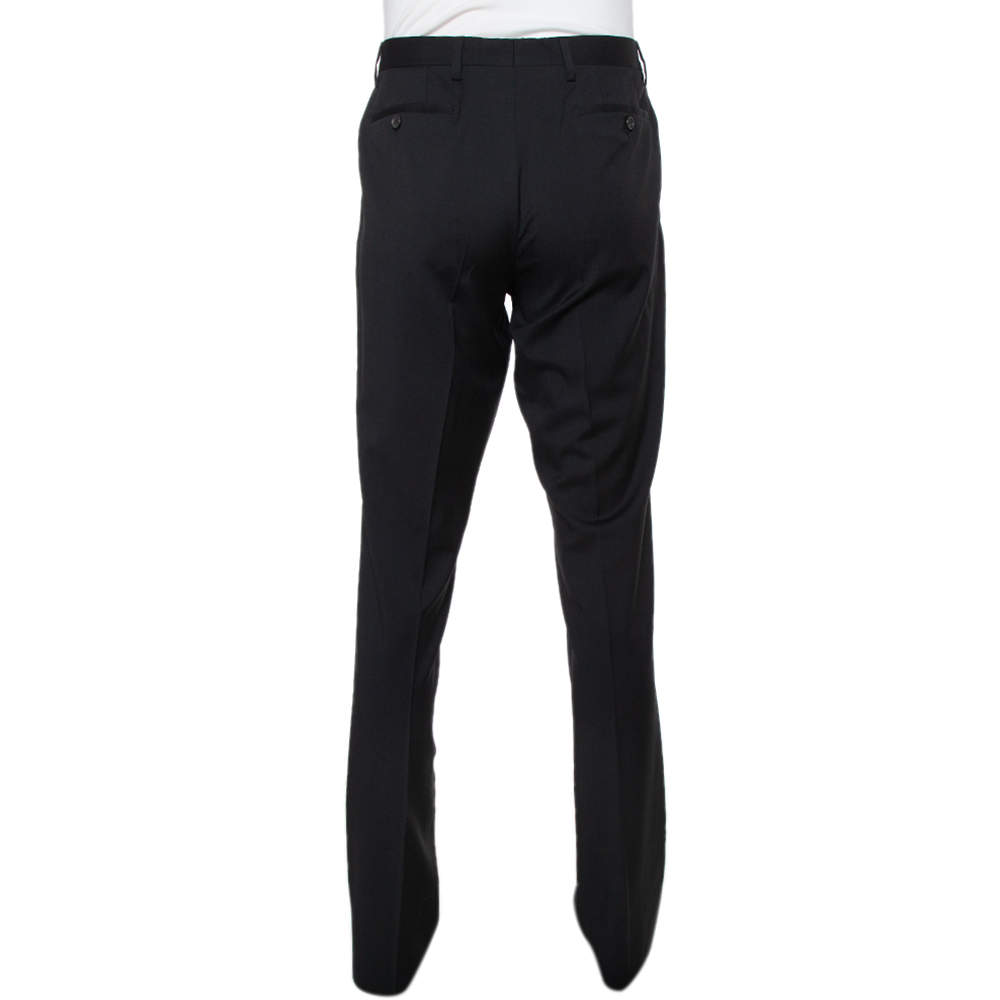 Burberry Black Wool Millbank Tailored Trousers XL Burberry | TLC