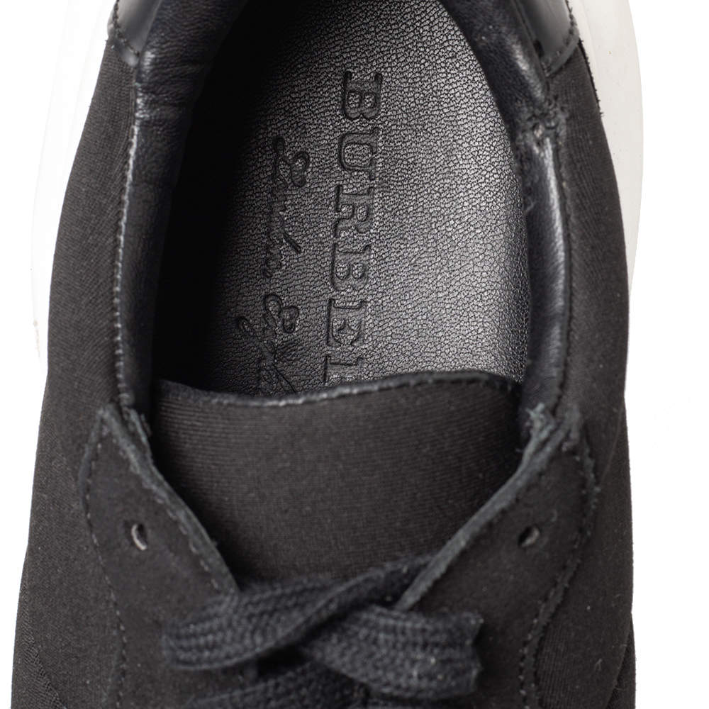 Burberry Black Neoprene Ramsey Low Top Sneakers Size 40 Burberry | TLC