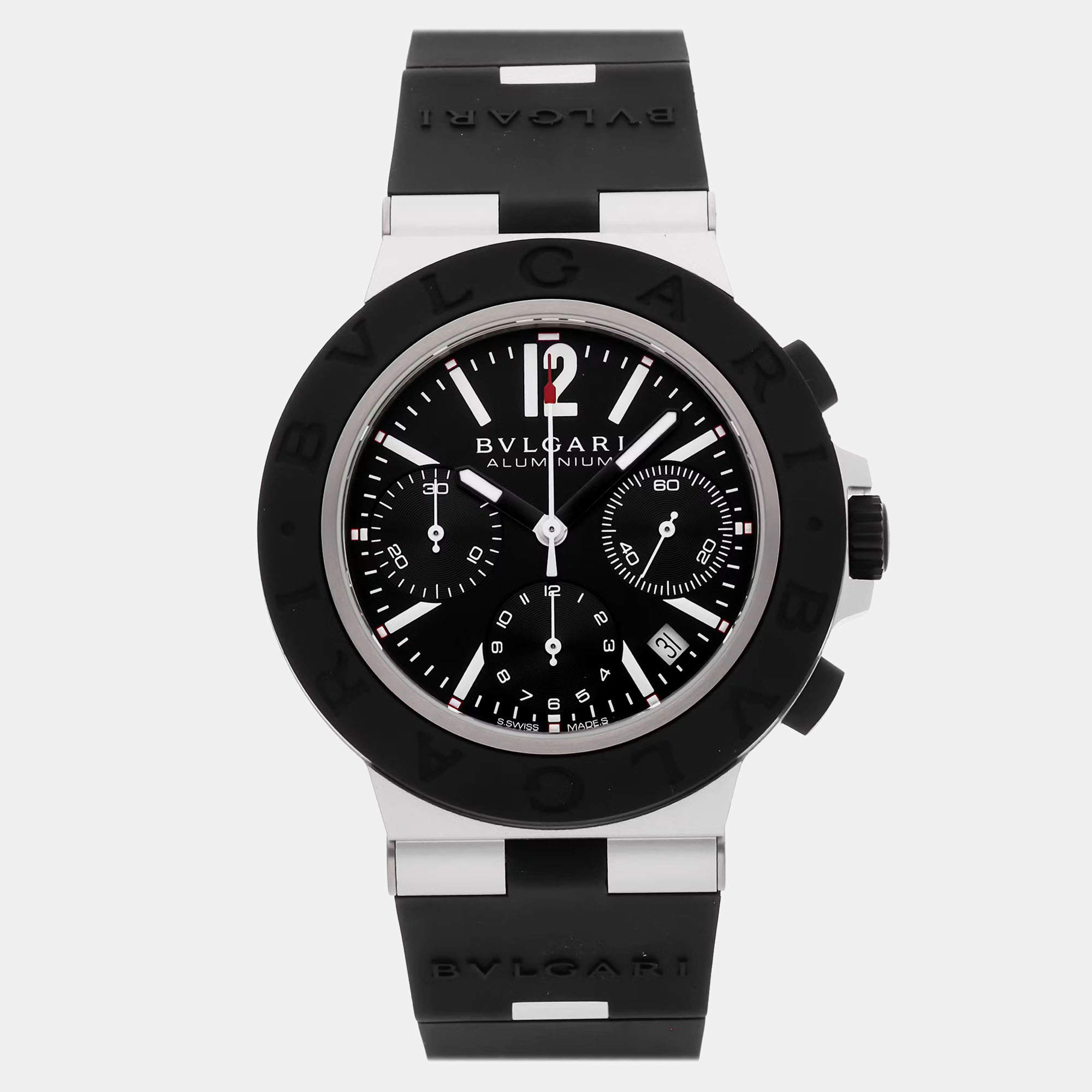 Pre-Owned Bvlgari Bvlgari-Bvlgari Aluminium Chronograph 103868