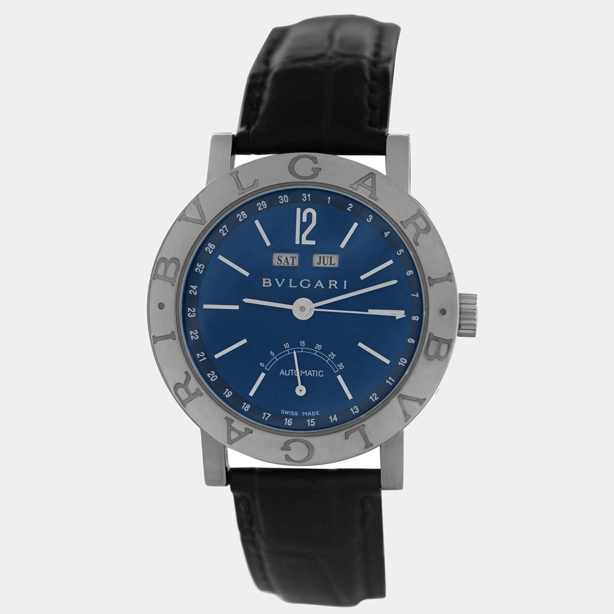 Bvlgari Blue White gold  BBW38GLAC Automatic Men's Wristwatch 38 mm