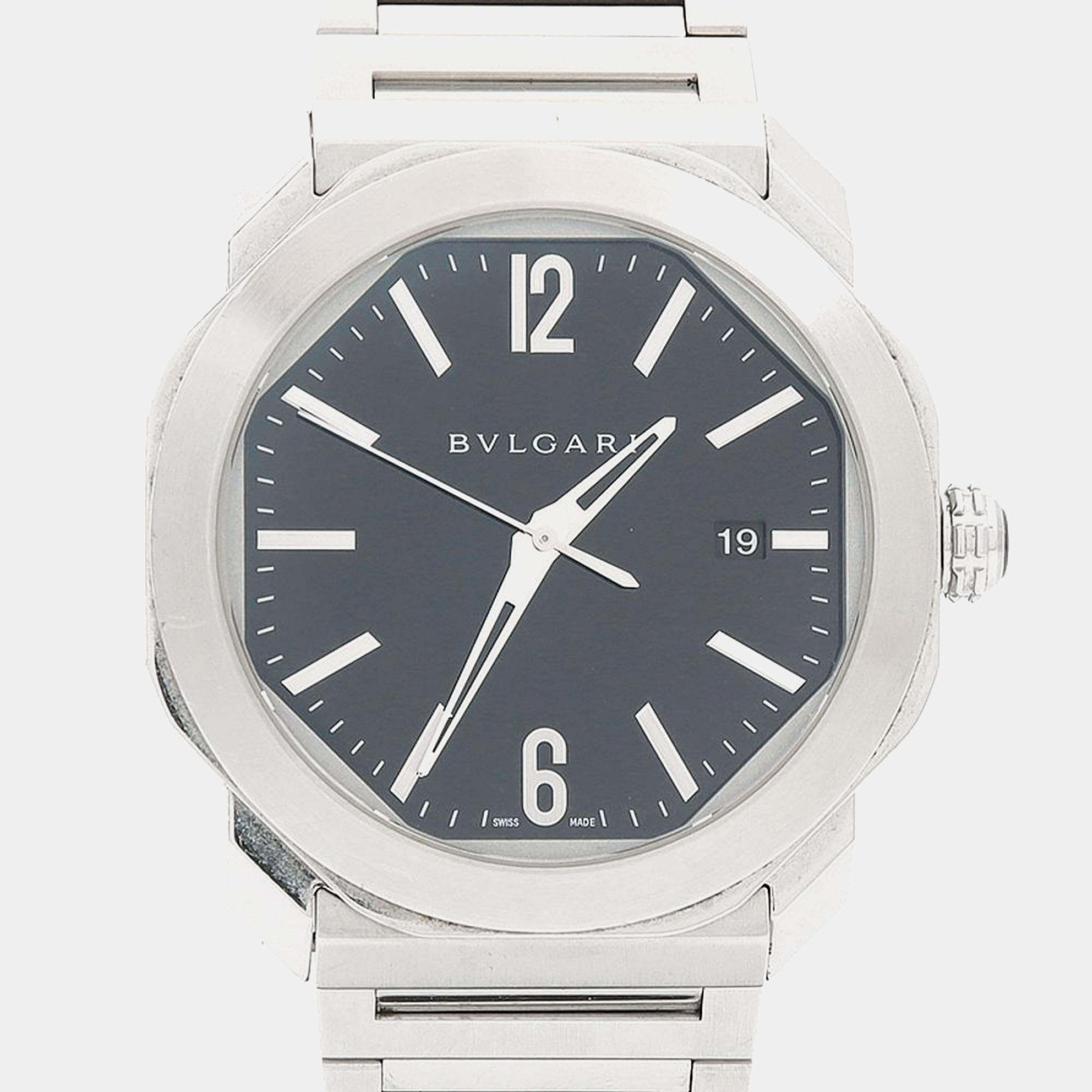 Pre Owned Bvlgari Octo OC41S Automatic Stainless Steel Men's Wristwatch 41 mm