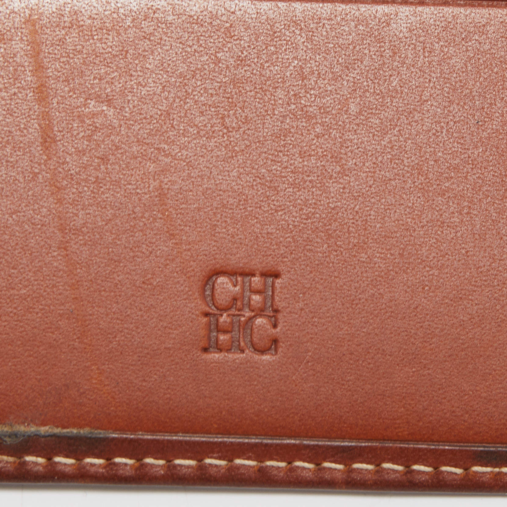 Carolina Herrera Monogram Coated Canvas & Leather Wallet on chain - BOPF