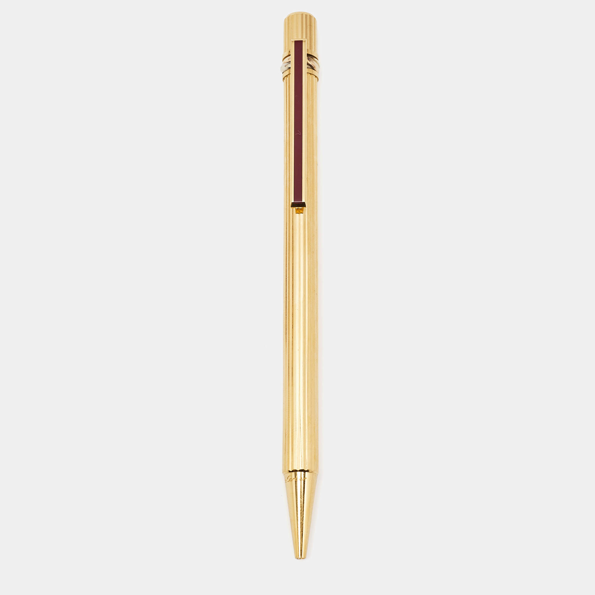 مملوكة مسبقًا Cartier Must de Cartier Enamel Three Tone Metal Ballpoint Pen