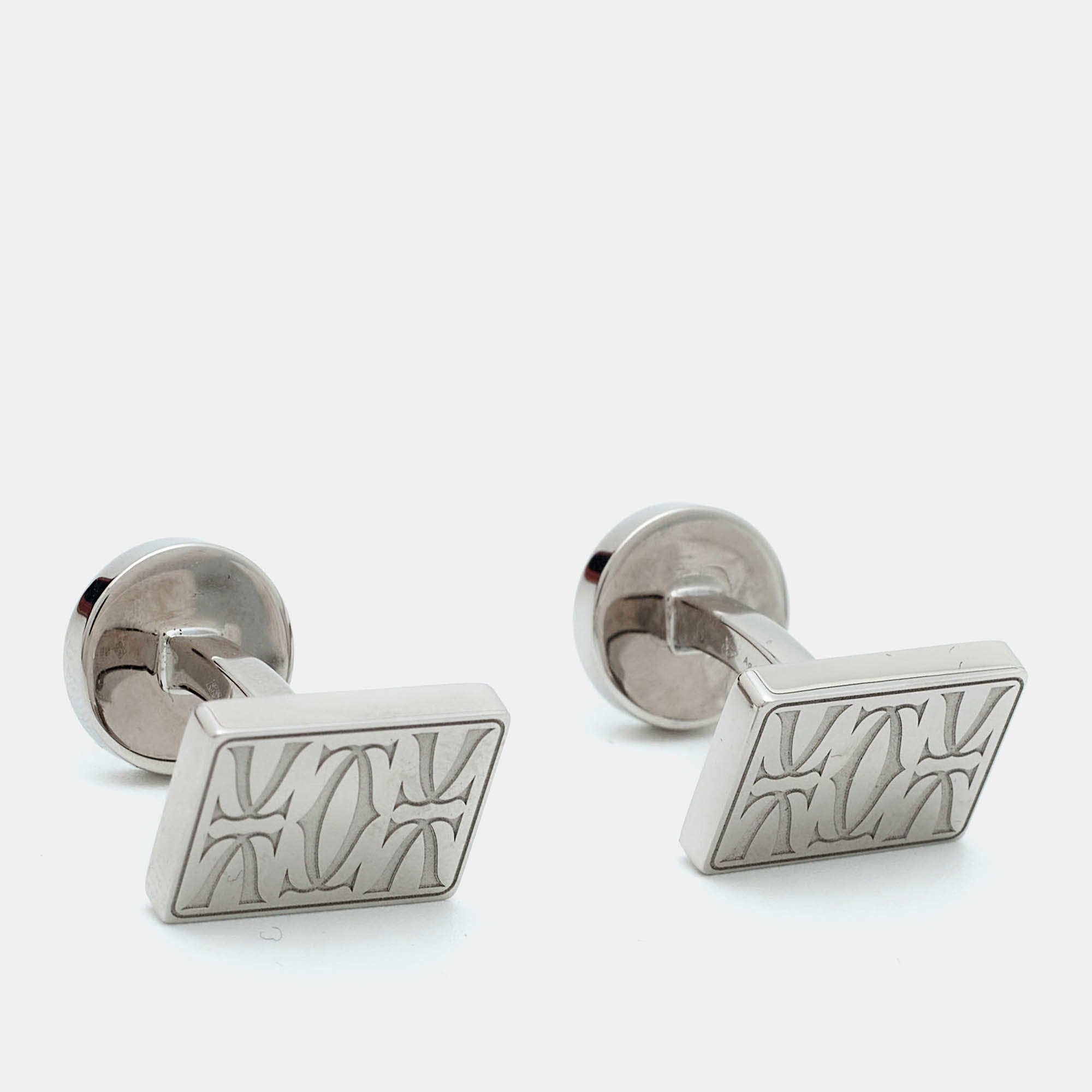 مملوكة مسبقًا Cartier Double C de Cartier Sterling Silver Cufflinks  
