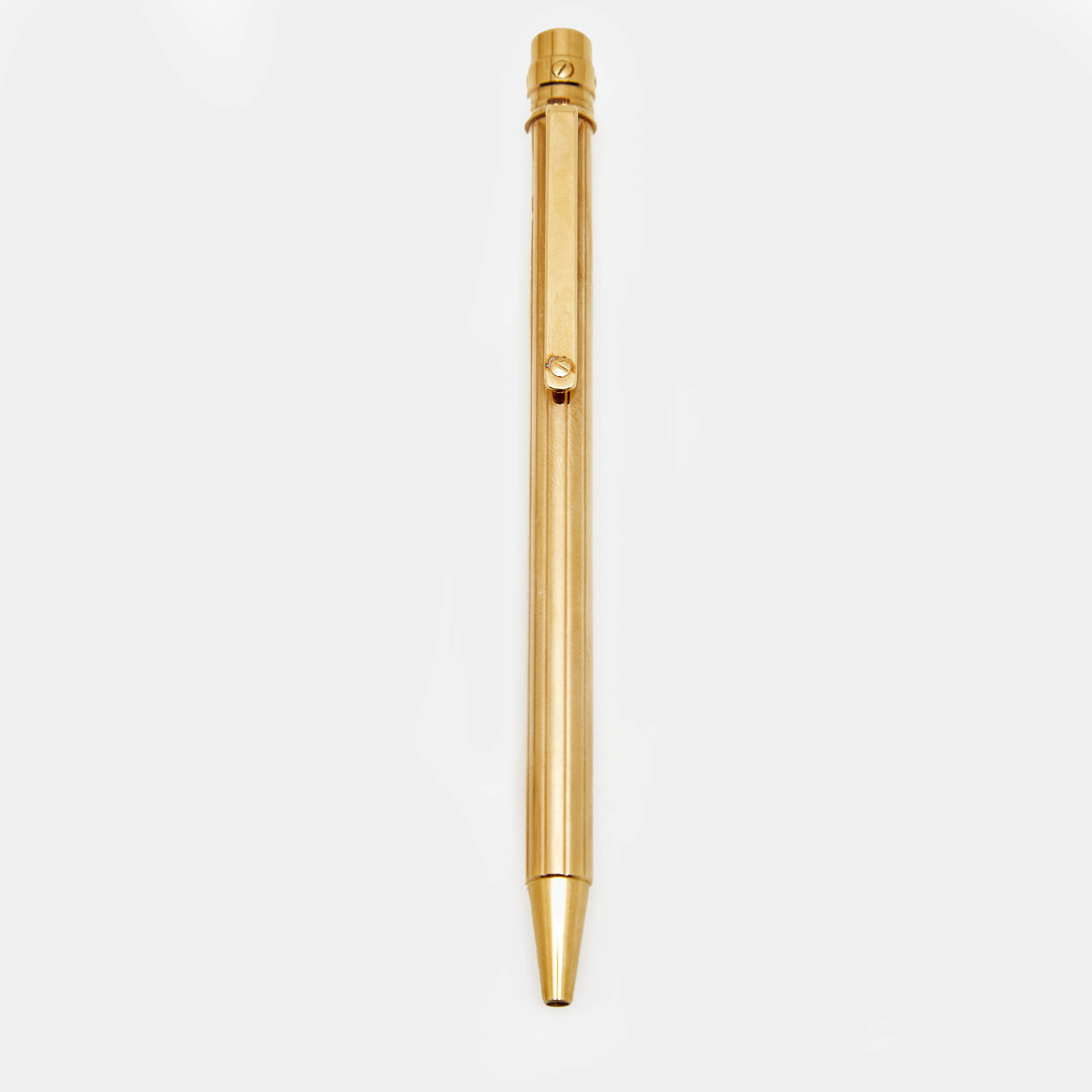 Pre Owned Cartier Santos de Cartier Gold Plated Ballpoint Pens
