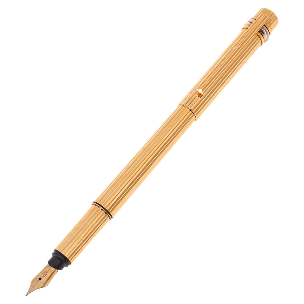 Pre Owned قلم حبر كارتييه مست دو كارتييه معدن مطلي بالذهب