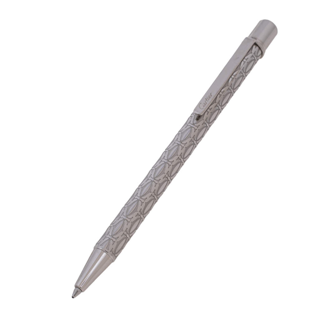 Pre Owned Cartier C De Cartier Palladium Finish Ballpoint Pen