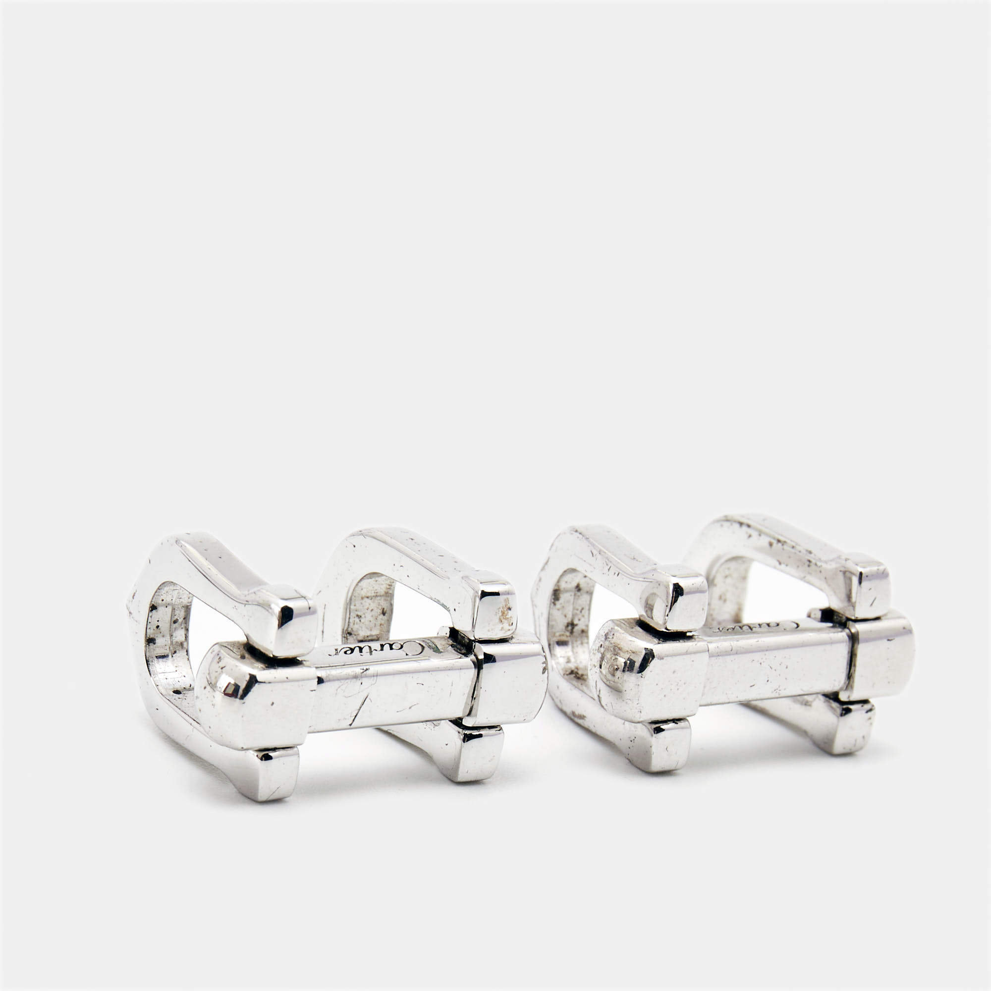 Cartier Pasha Sterling Silver Cufflinks