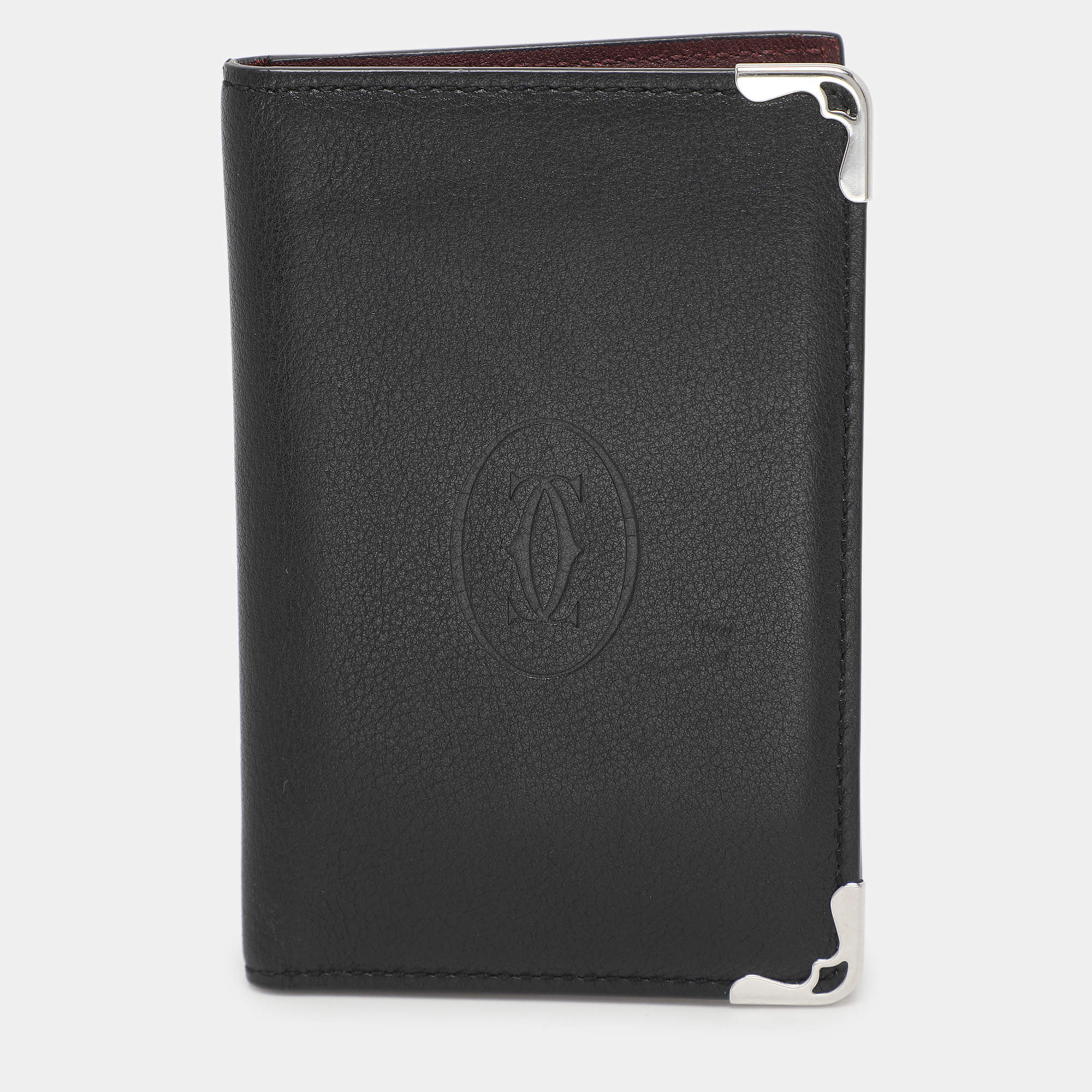 Cartier Black Leather Le Must De Cartier Card Holder