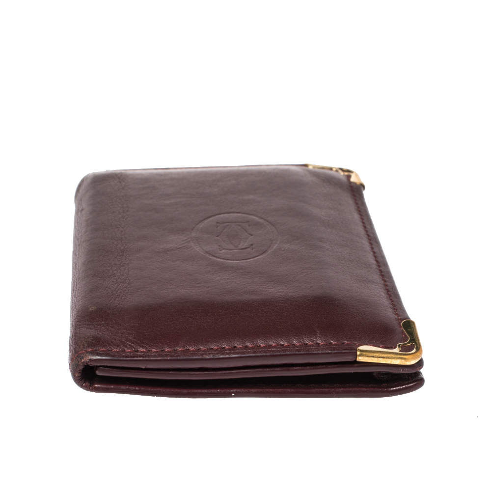 CRL3001805 - Zipped Multi-card Holder, Must de Cartier - Burgundy