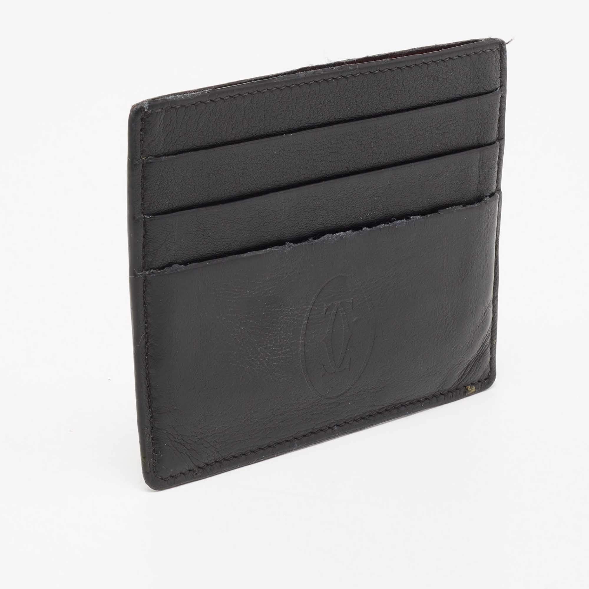 CRL3001806 - Zipped Multi-card Holder, Must de Cartier - Black