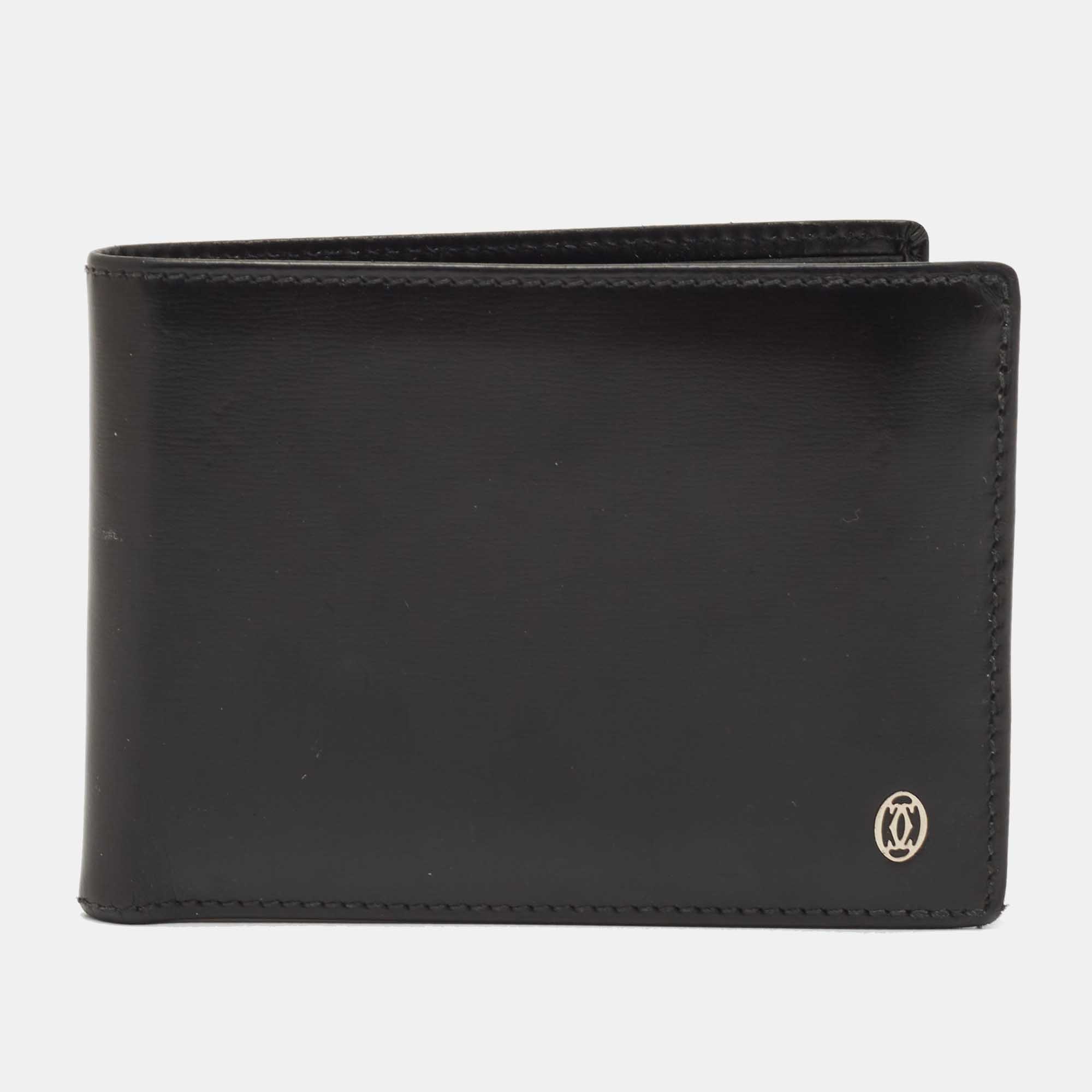 Cartier Black Leather Must de Cartier Bifold Wallet Cartier | The ...