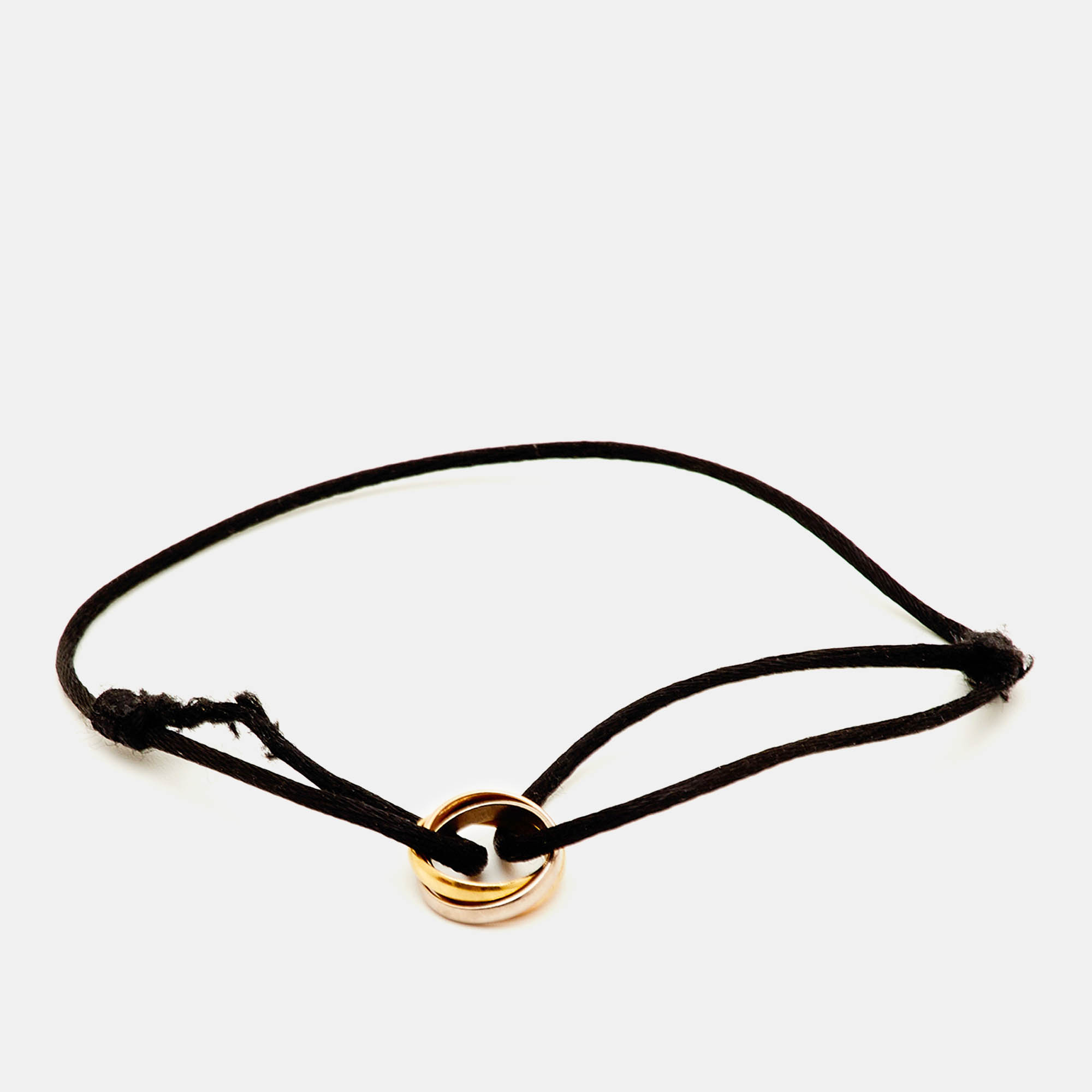 Pre Owned سوار كارتييه ترينيتي ذهب ثلاثي الألوان عيار 18 بحبل