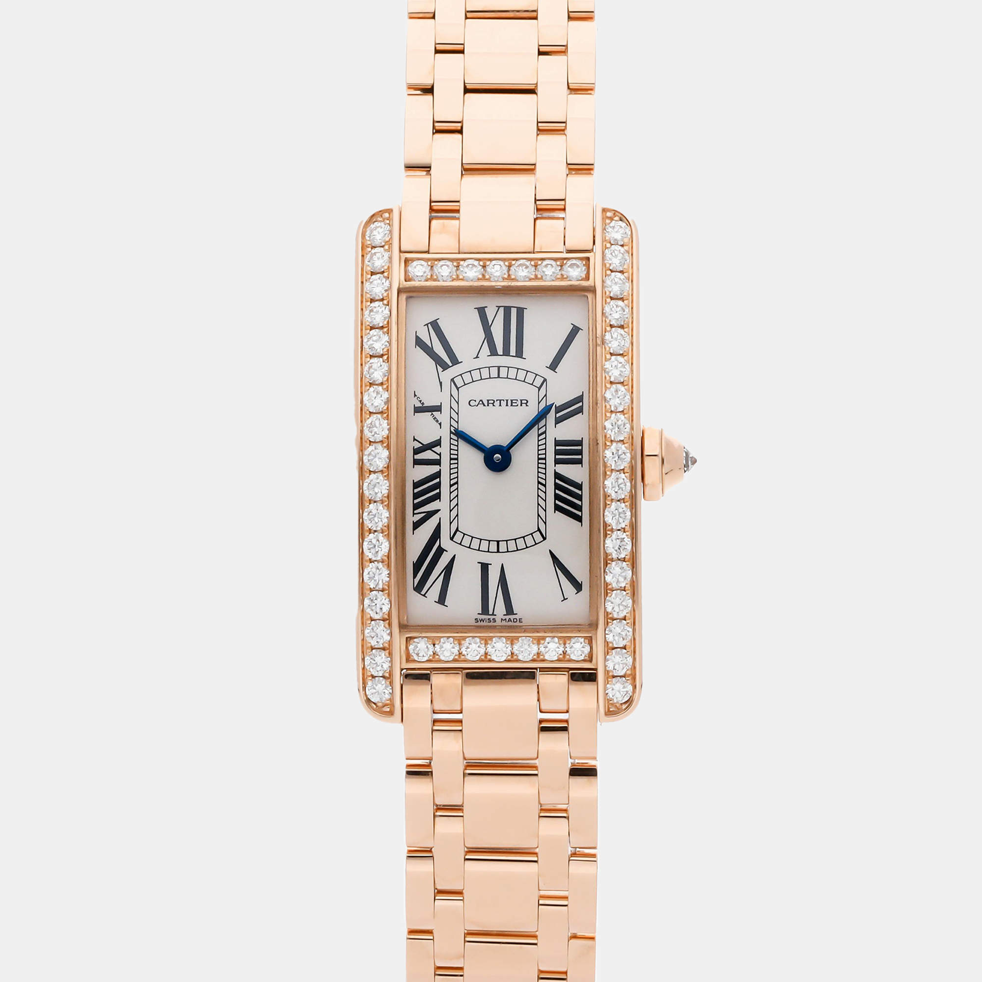 Pre-Owned Cartier Tank Americaine WB7079M5 19 x 34.8 mm