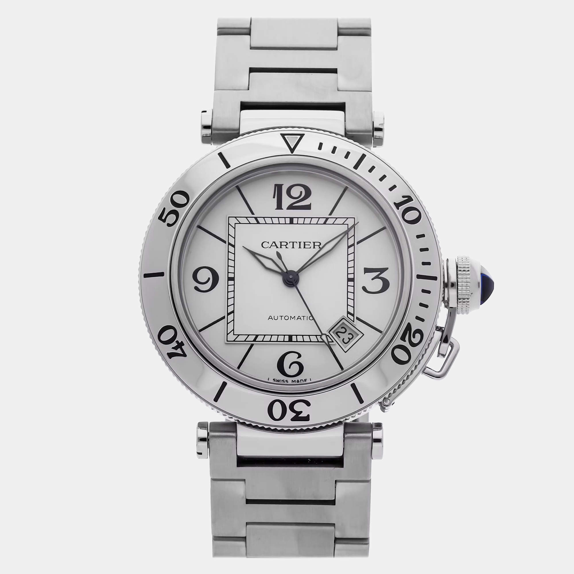 Pre-Owned Cartier Pasha Seatimer W31080M7