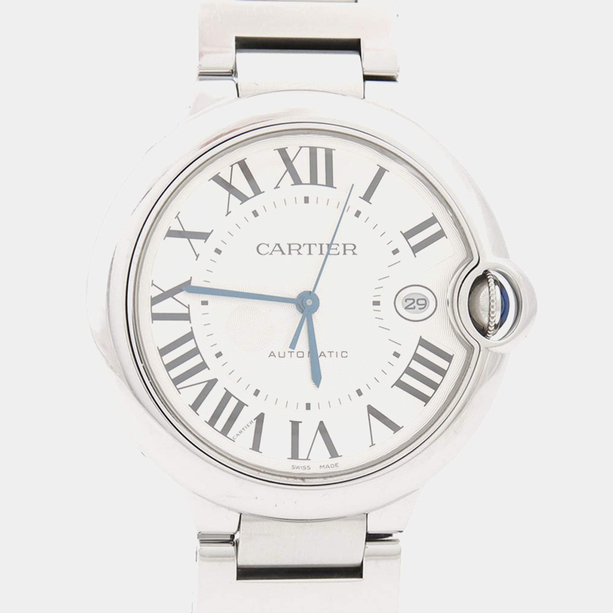 Pre Owned Cartier Ballon Bleu W69012Z4 Automatic Stainless Steel Men's Wristwatch 42 mm