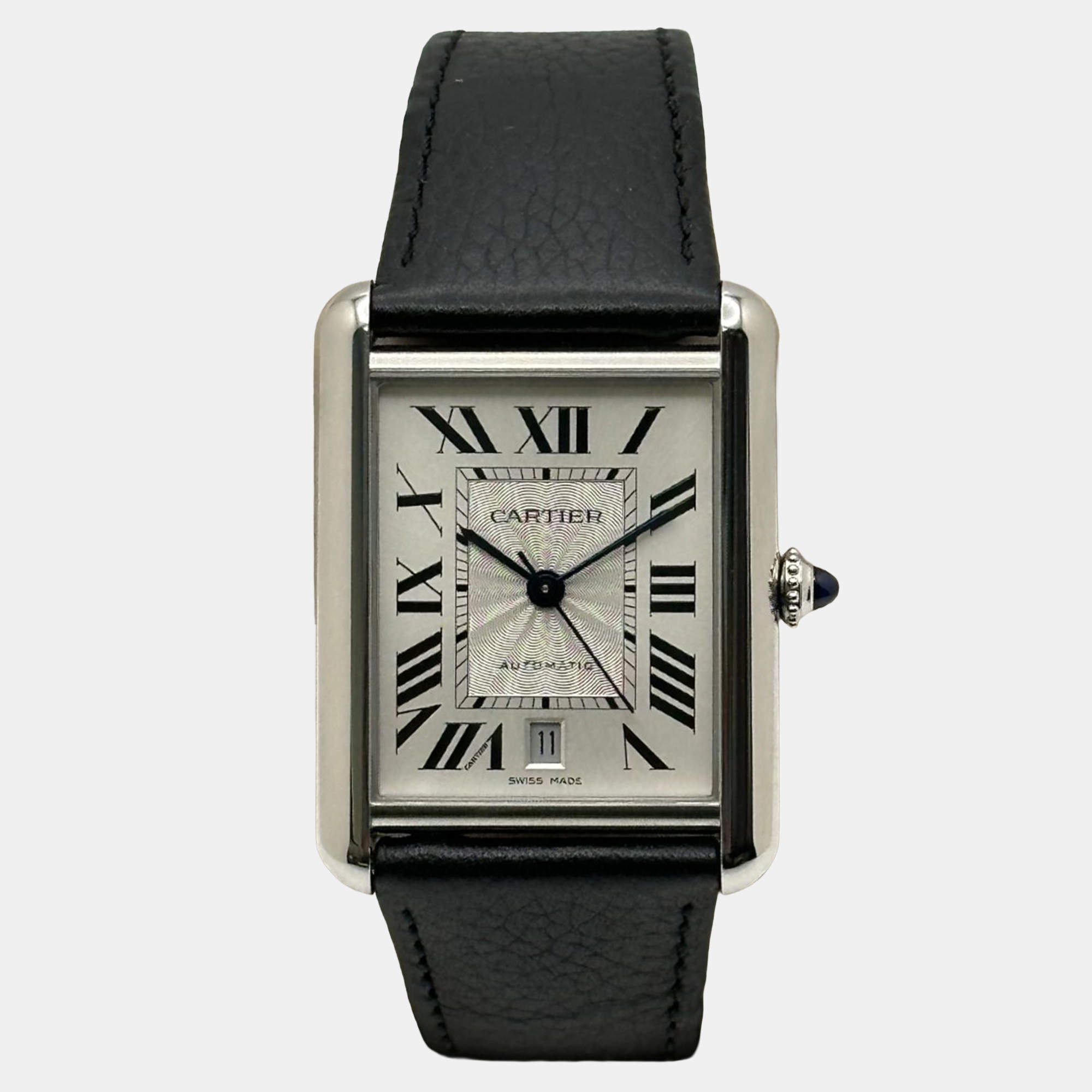 Pre Owned Cartier Tank Must XL WSTA0040 Automatic Silver Stainless Steel Men's Wristwatch 41 mm