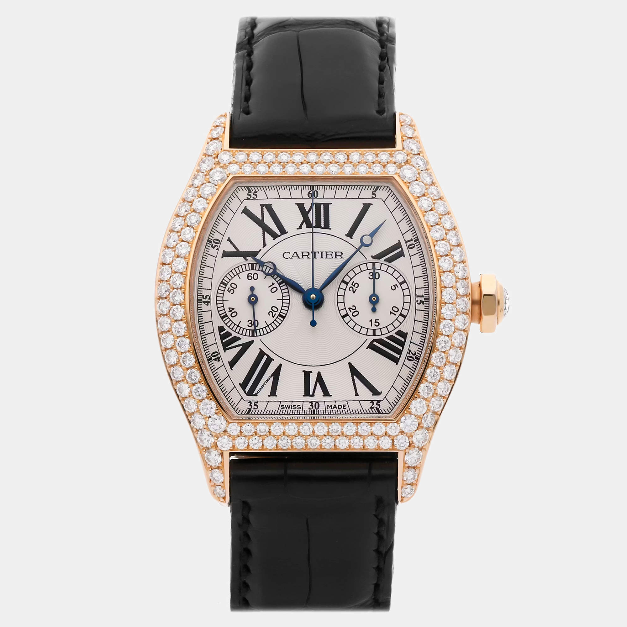 Pre Owned ساعة كرونوجراف مستعملة كارتير تورتيه الزر الأحادي WA506451