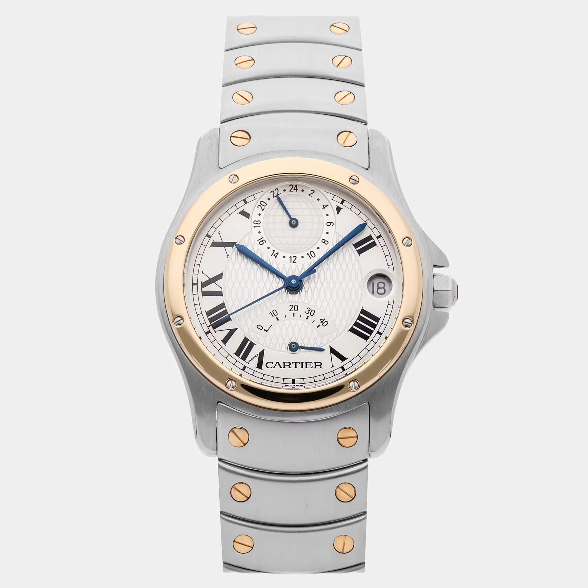مملوكة مسبقًا Pre-Owned Cartier Santos Ronde Aviator 150 Years Limited Edition W20038R3 Automatic 33 mm