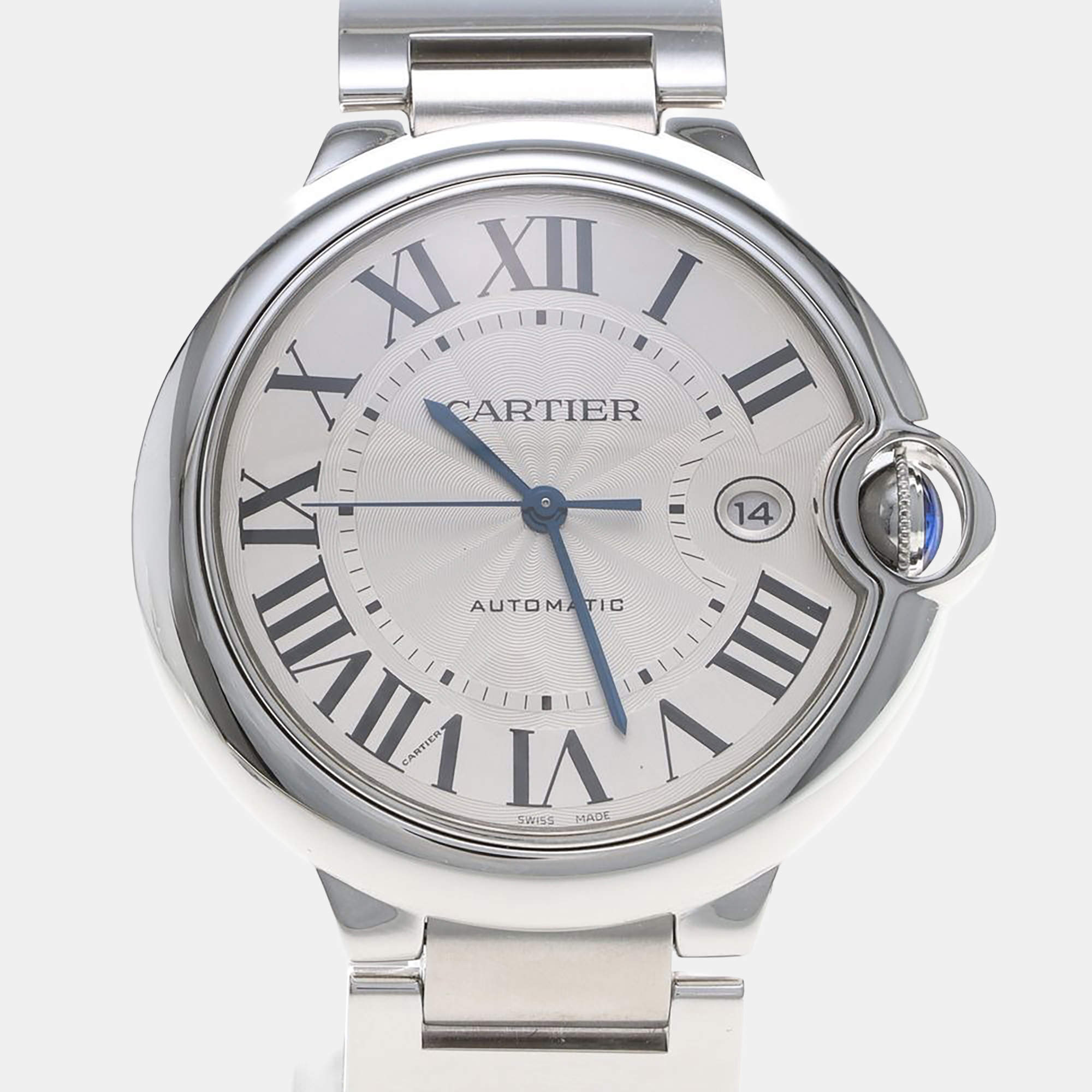 Pre Owned Cartier Ballon Bleu W69012Z4 Automatic Stainless Steel Men's Wristwatch 42 mm