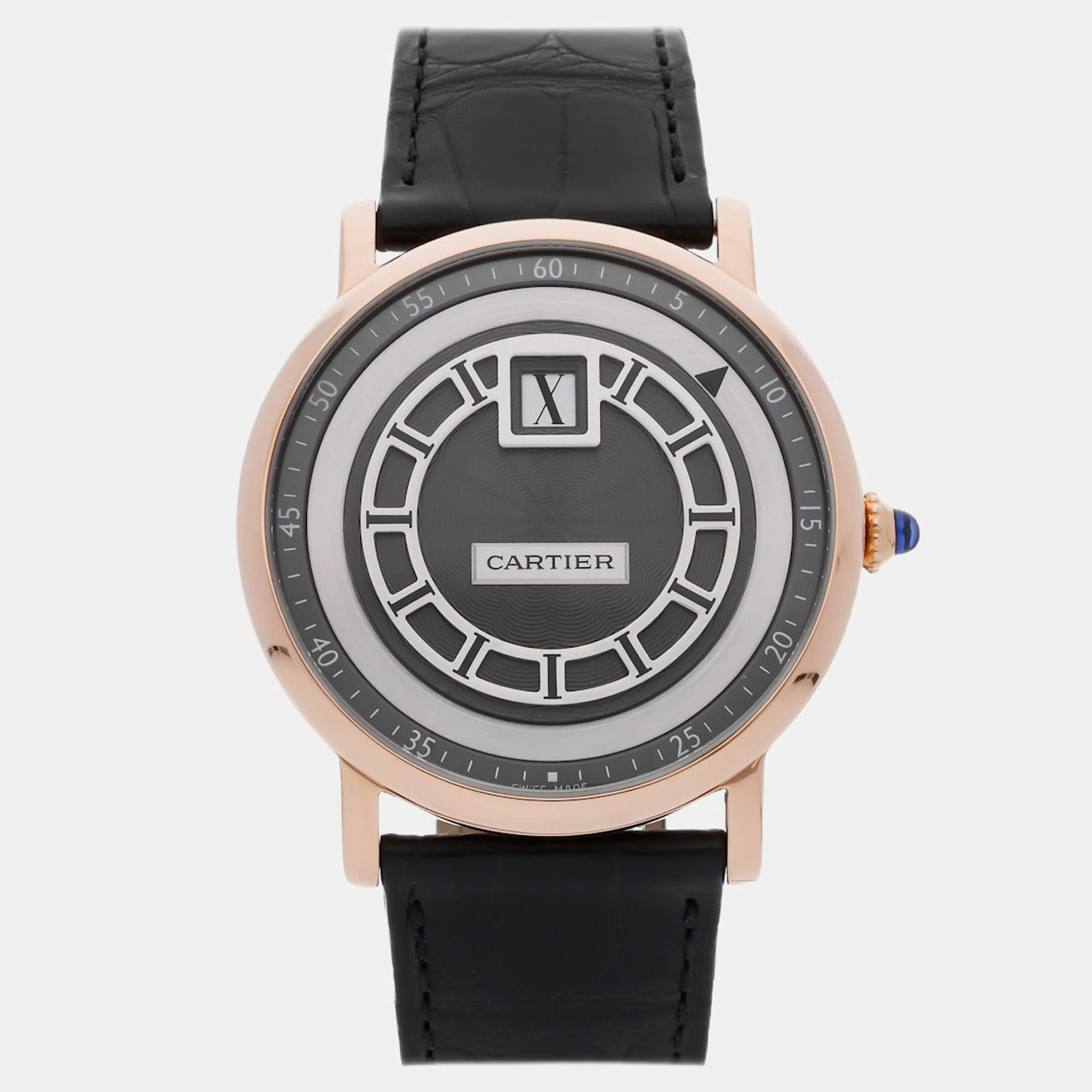 Pre Owned Pre-Owned Cartier Rotonde Jump Hour W1553751