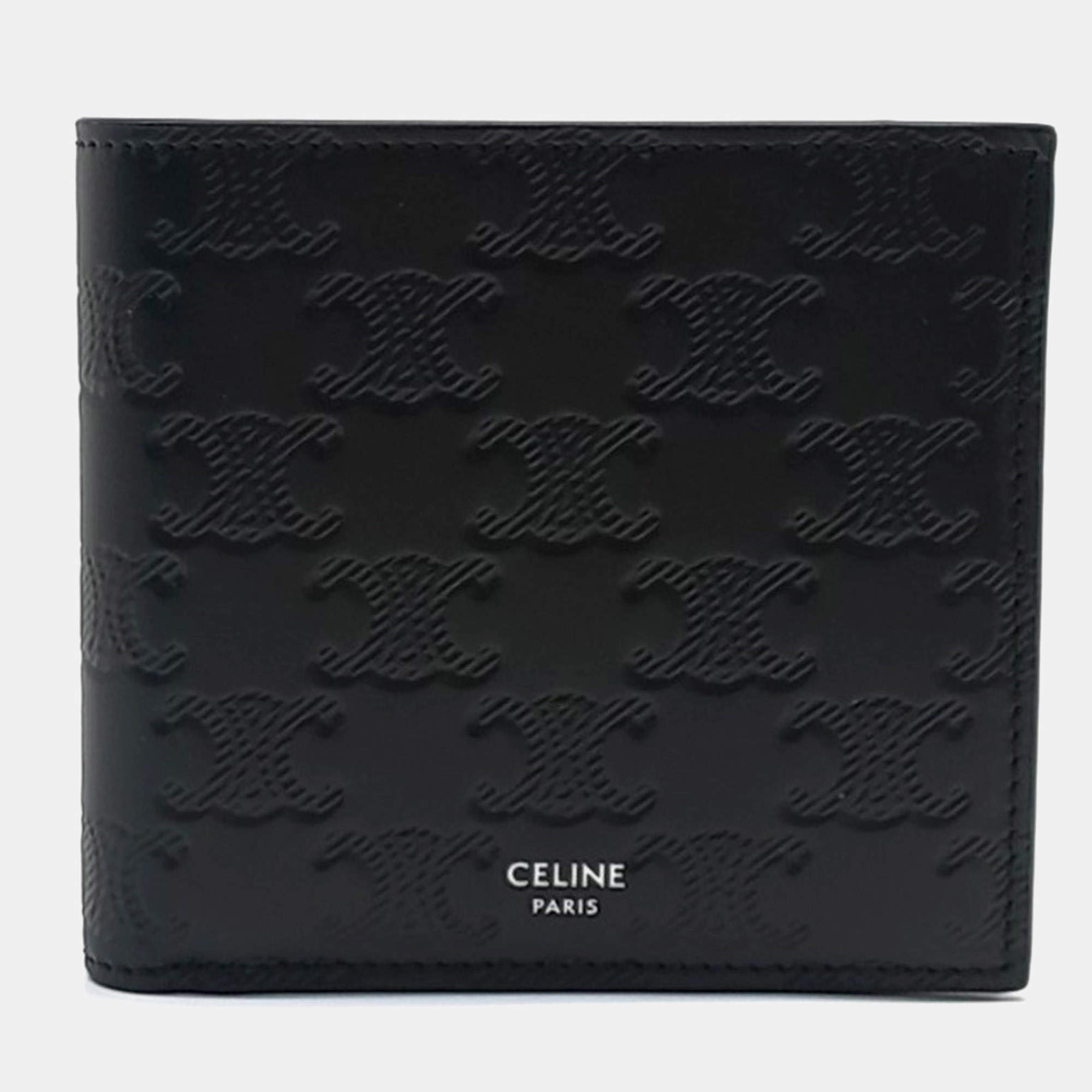 مملوكة مسبقًا Celine Black Leather wallet