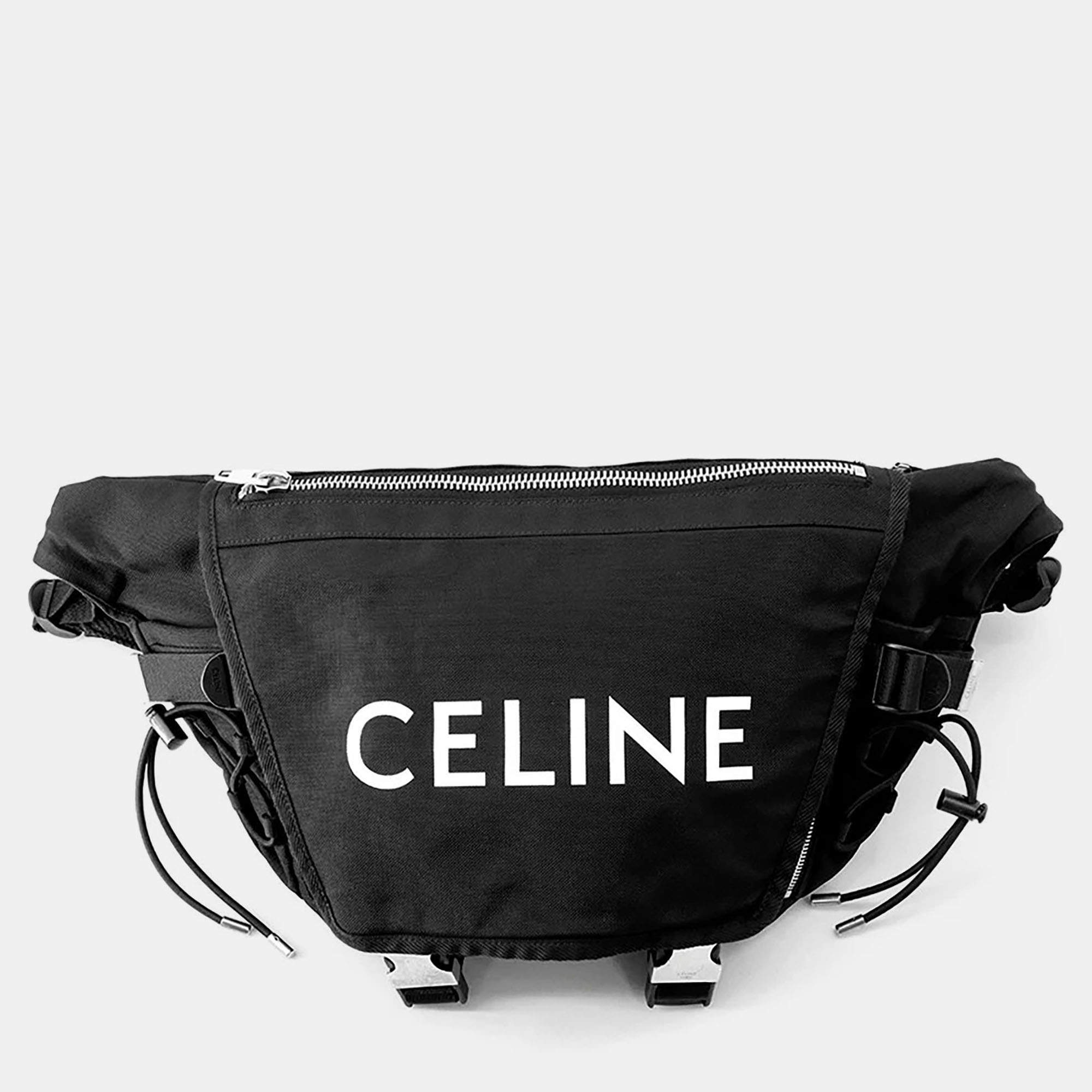 مملوكة مسبقًا Celine Trekking Small Black Canvas Belt Bag