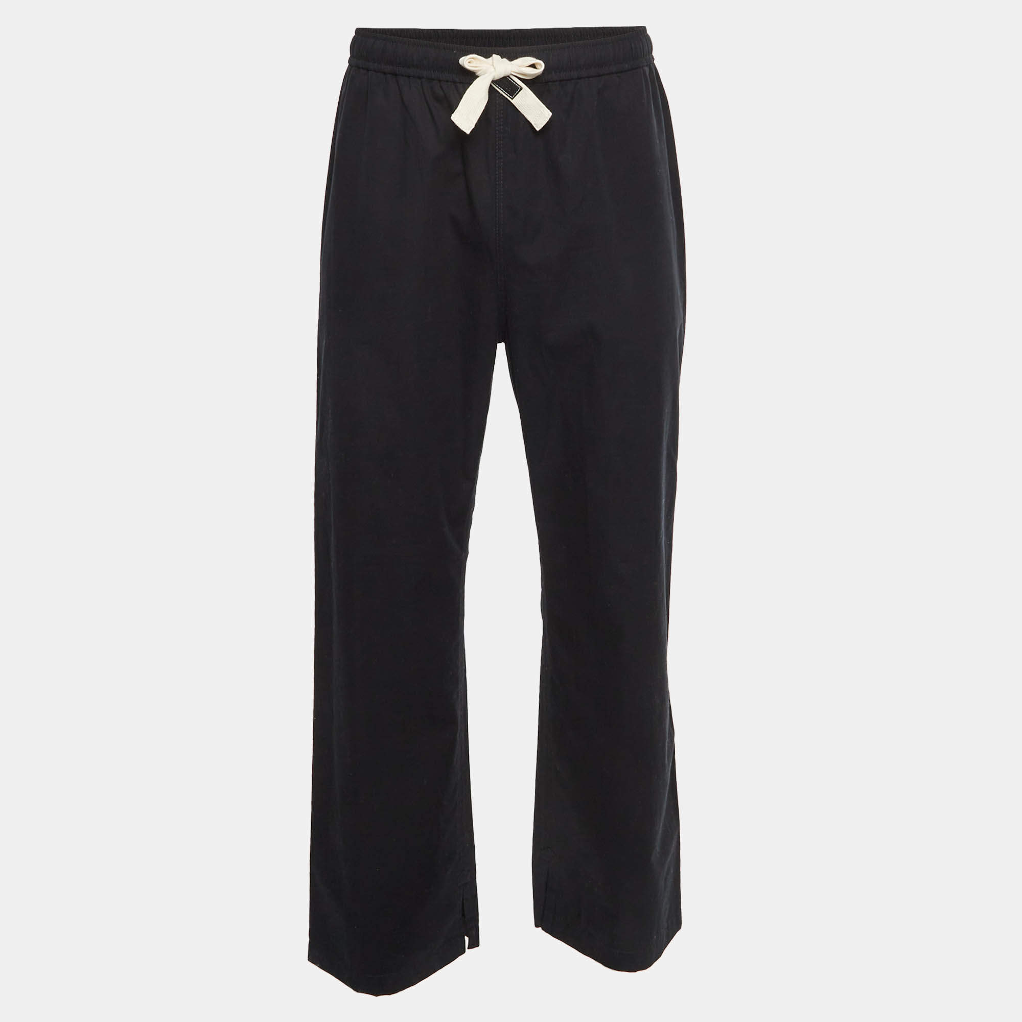 مملوكة مسبقًا Celine Black Gabardine Wide Leg Pants M