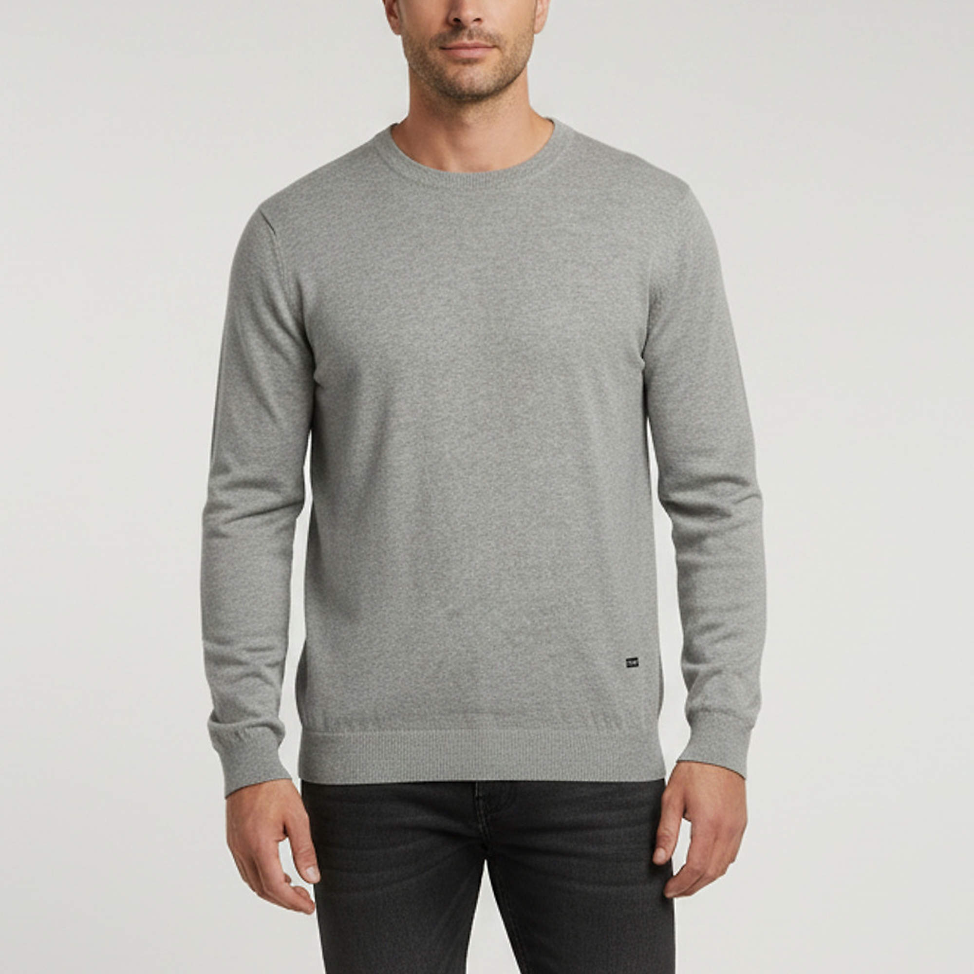 Pre Owned CH Carolina Herrera Grey Knit Long Sleeve Sweatshirt L
