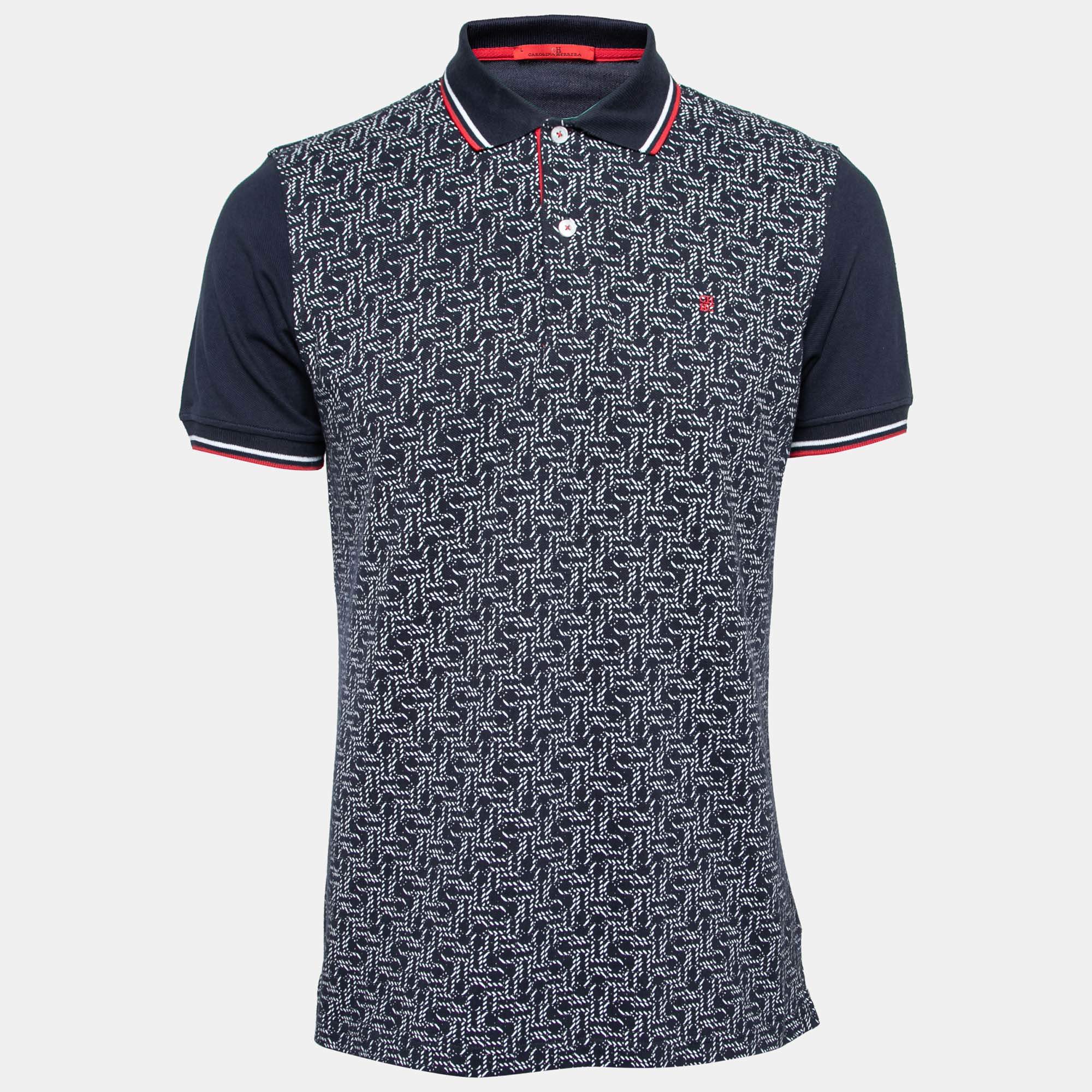 Carolina outlet Herrera Men Polo Shirt M